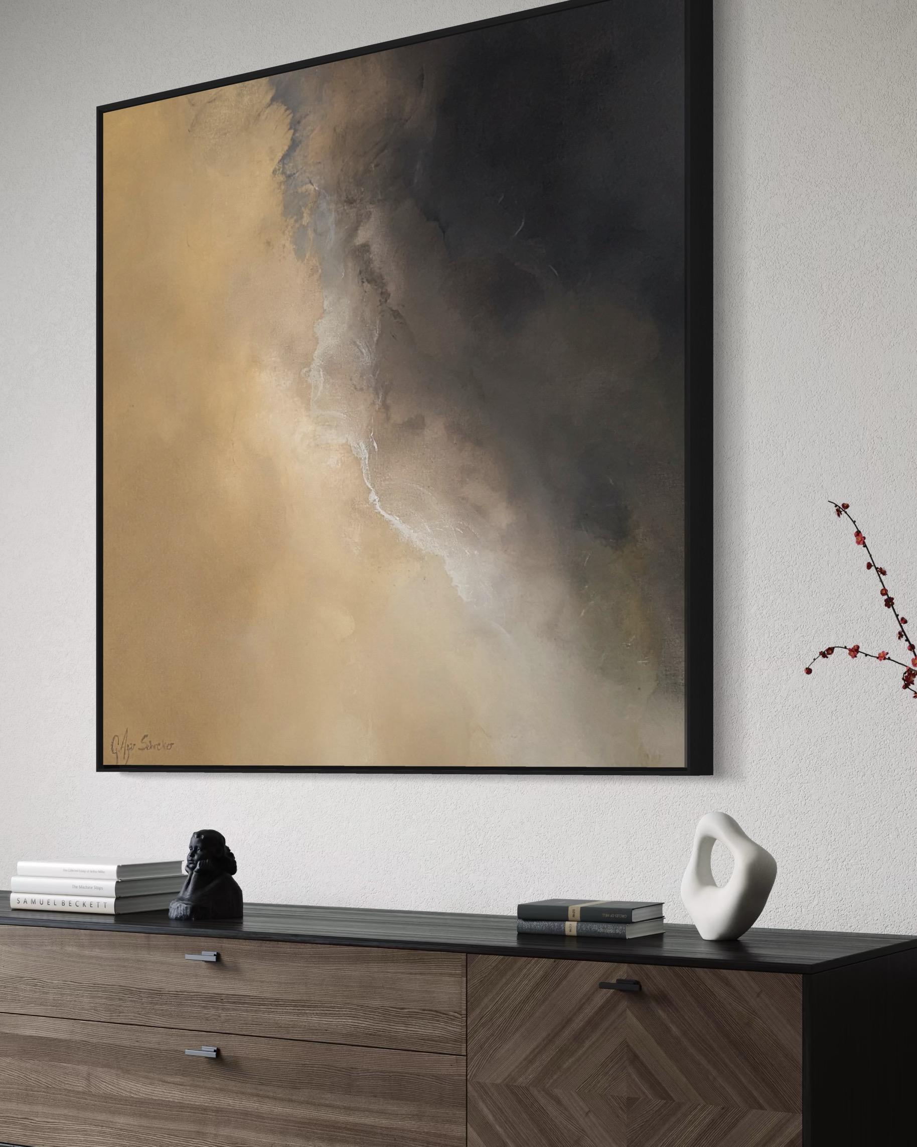 Tormenta del desierto por Gabriela Azar Schreiner. Pintura abstracta contemporánea en venta 3