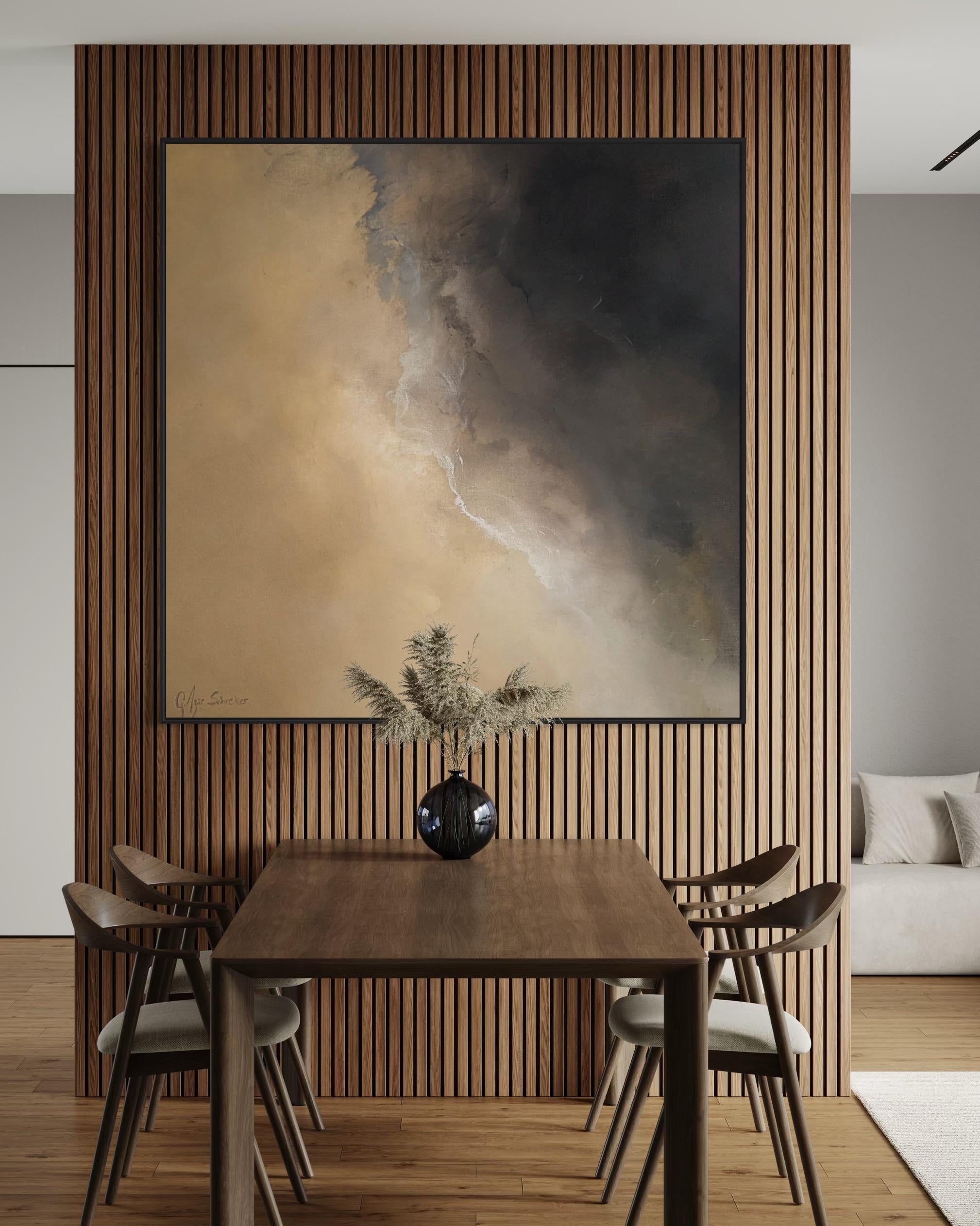 Tormenta del desierto por Gabriela Azar Schreiner. Pintura abstracta contemporánea en venta 4
