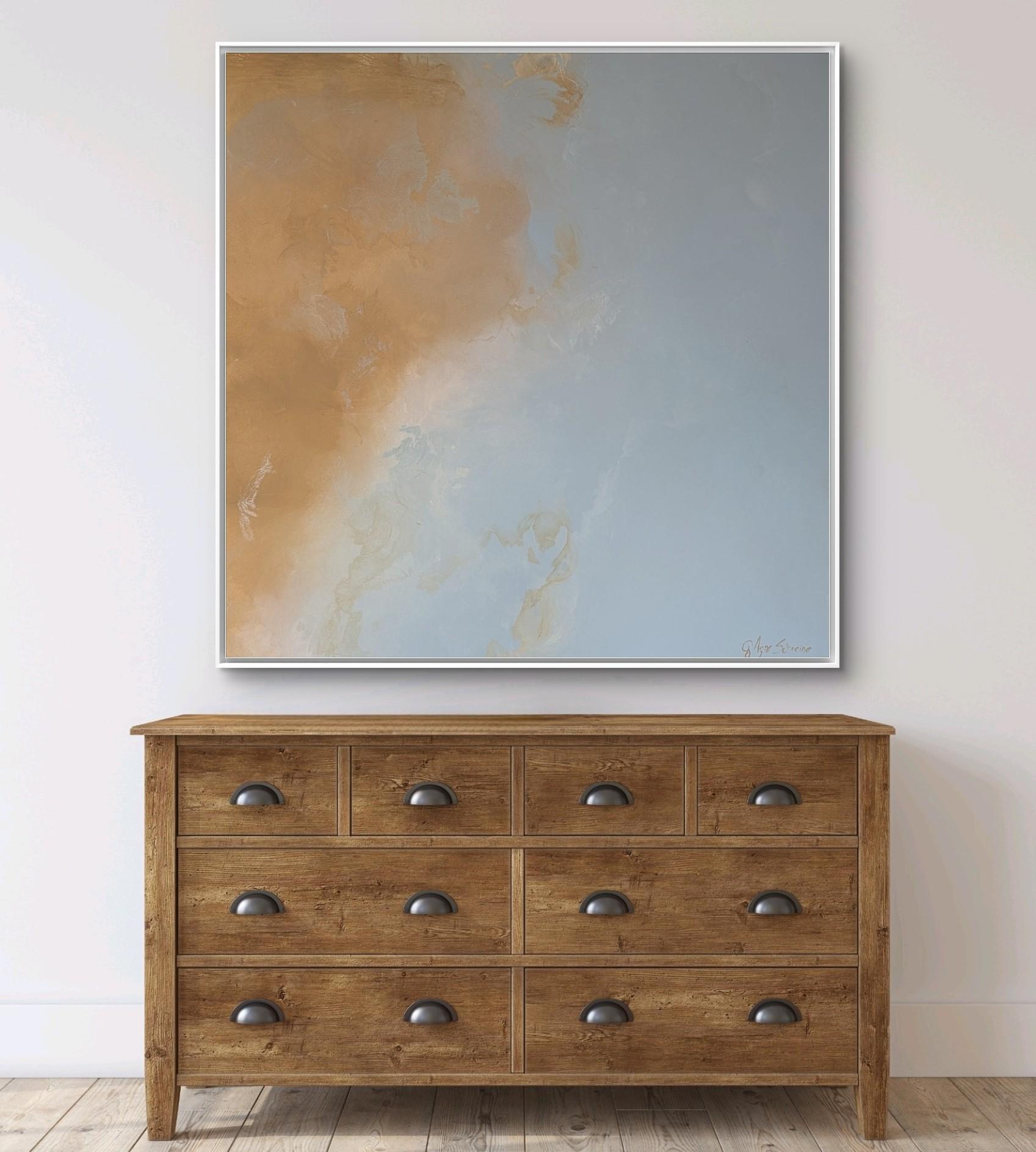 Distant Shores by Gabriela Azar Schreiner. Contemporary abstract Painting For Sale 1