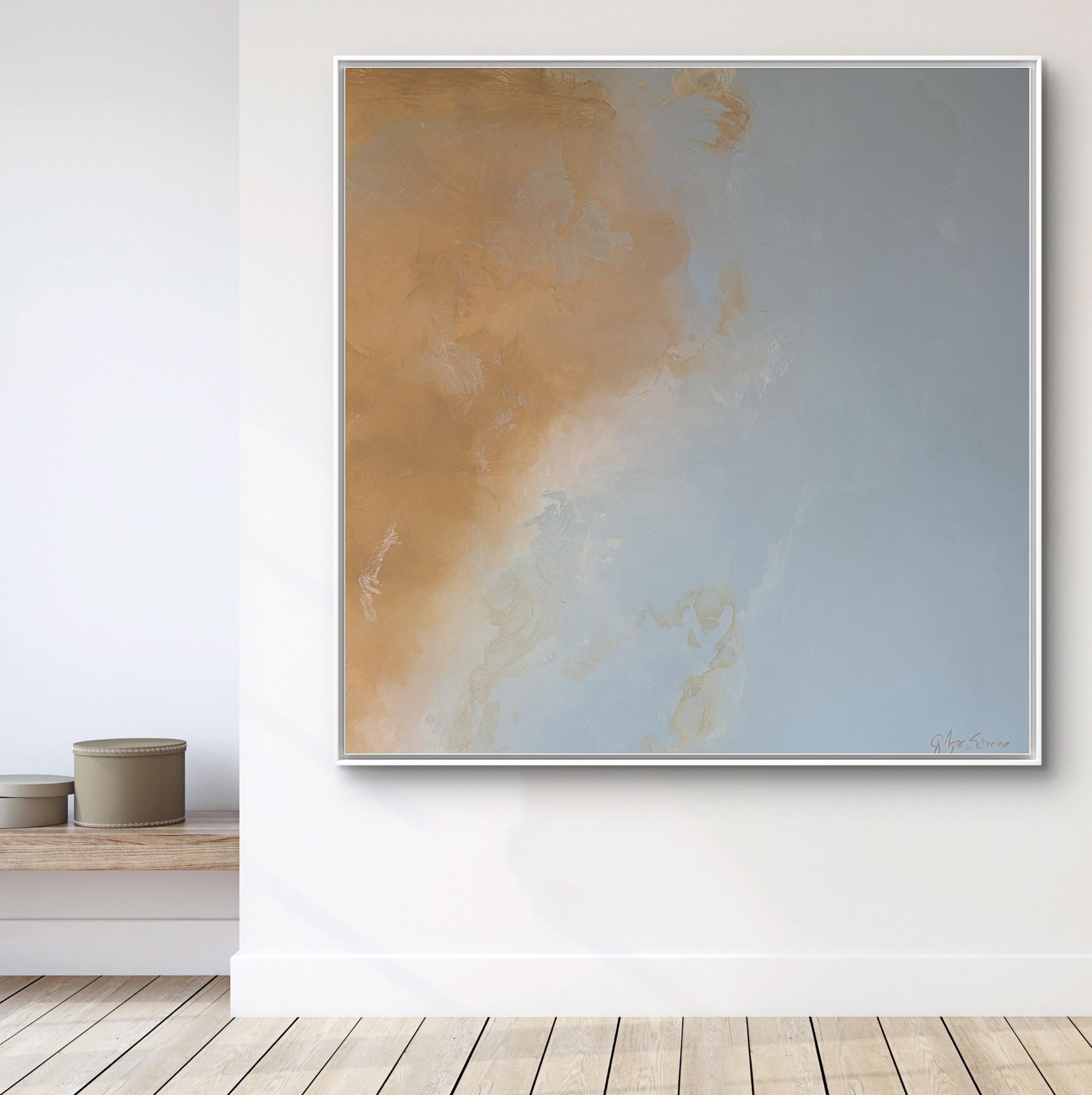 Distant Shores by Gabriela Azar Schreiner. Contemporary abstract Painting For Sale 2