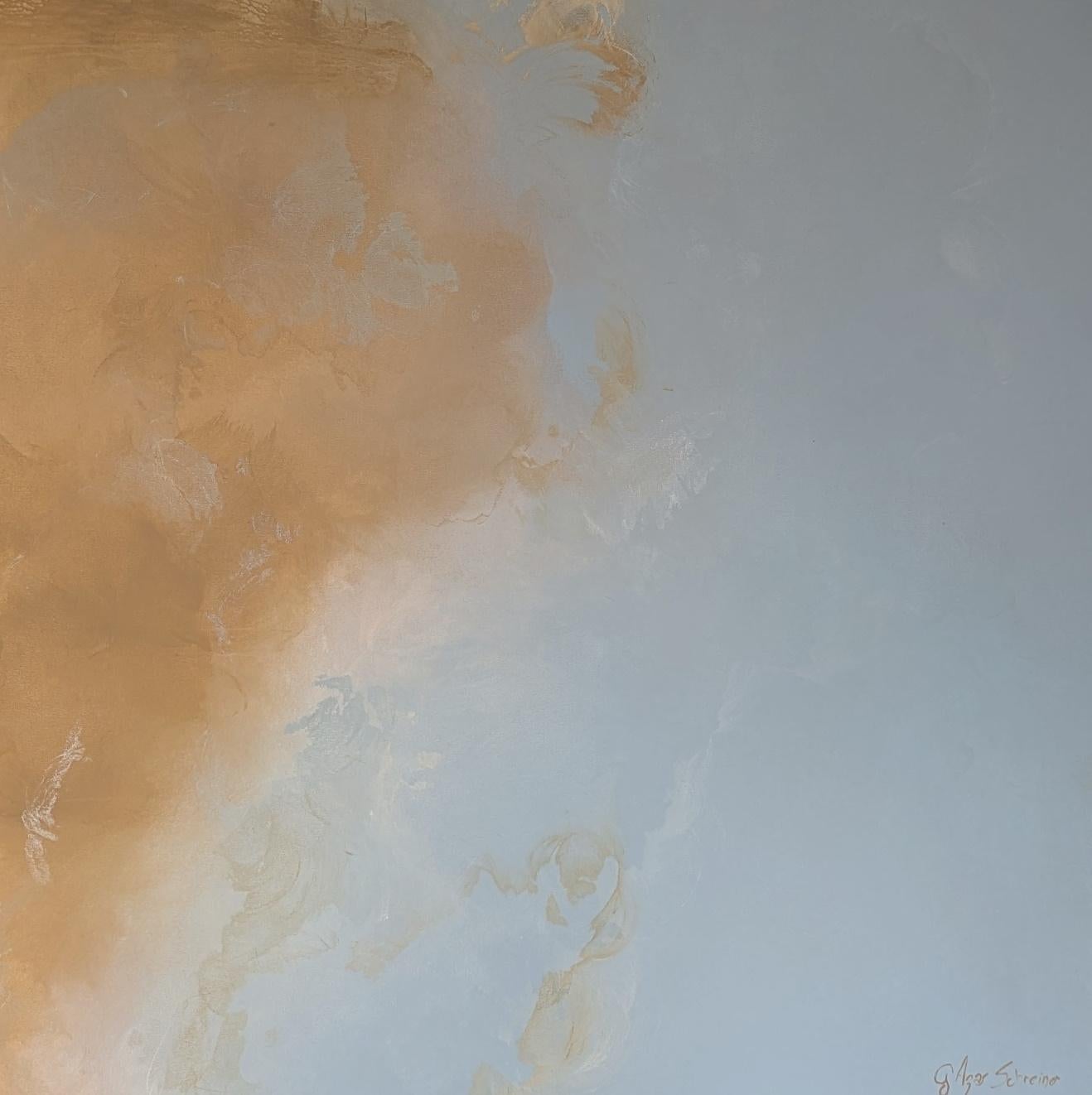 Distant Shores by Gabriela Azar Schreiner. Contemporary abstract Painting For Sale 4