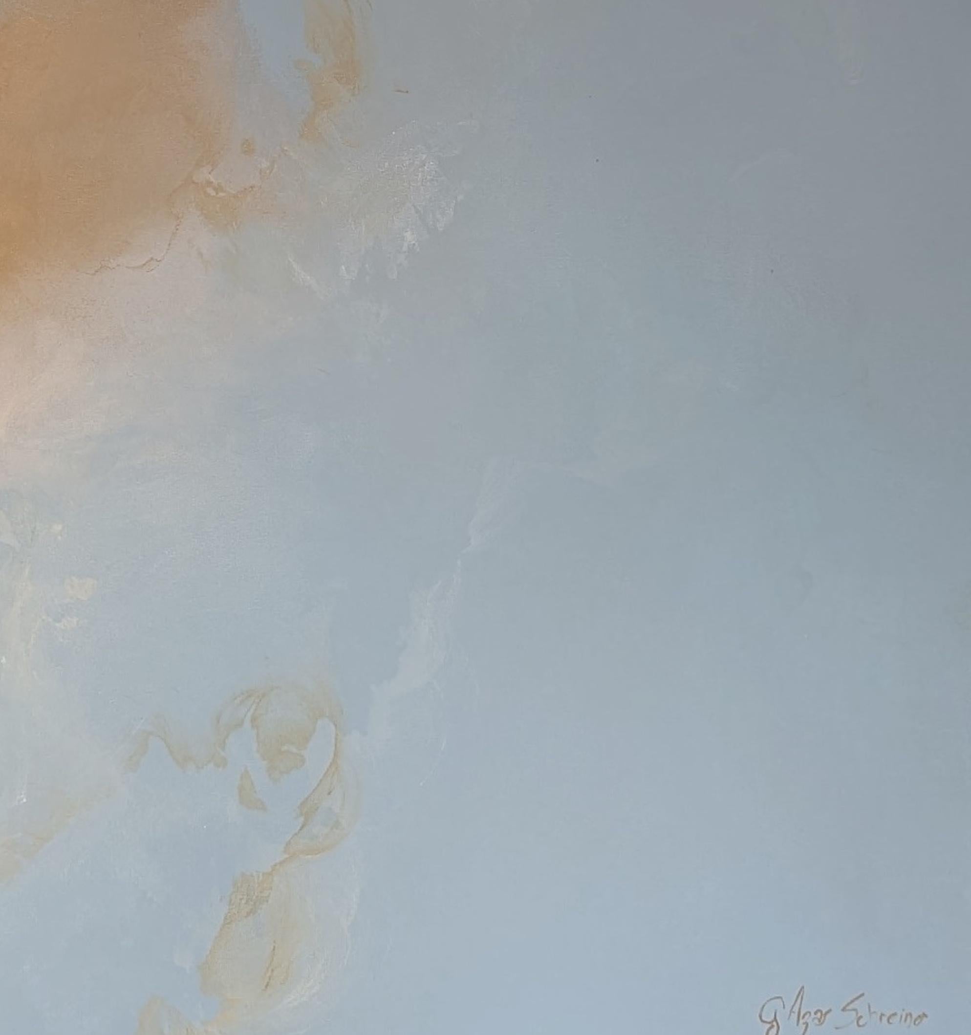Distant Shores by Gabriela Azar Schreiner. Contemporary abstract Painting For Sale 5