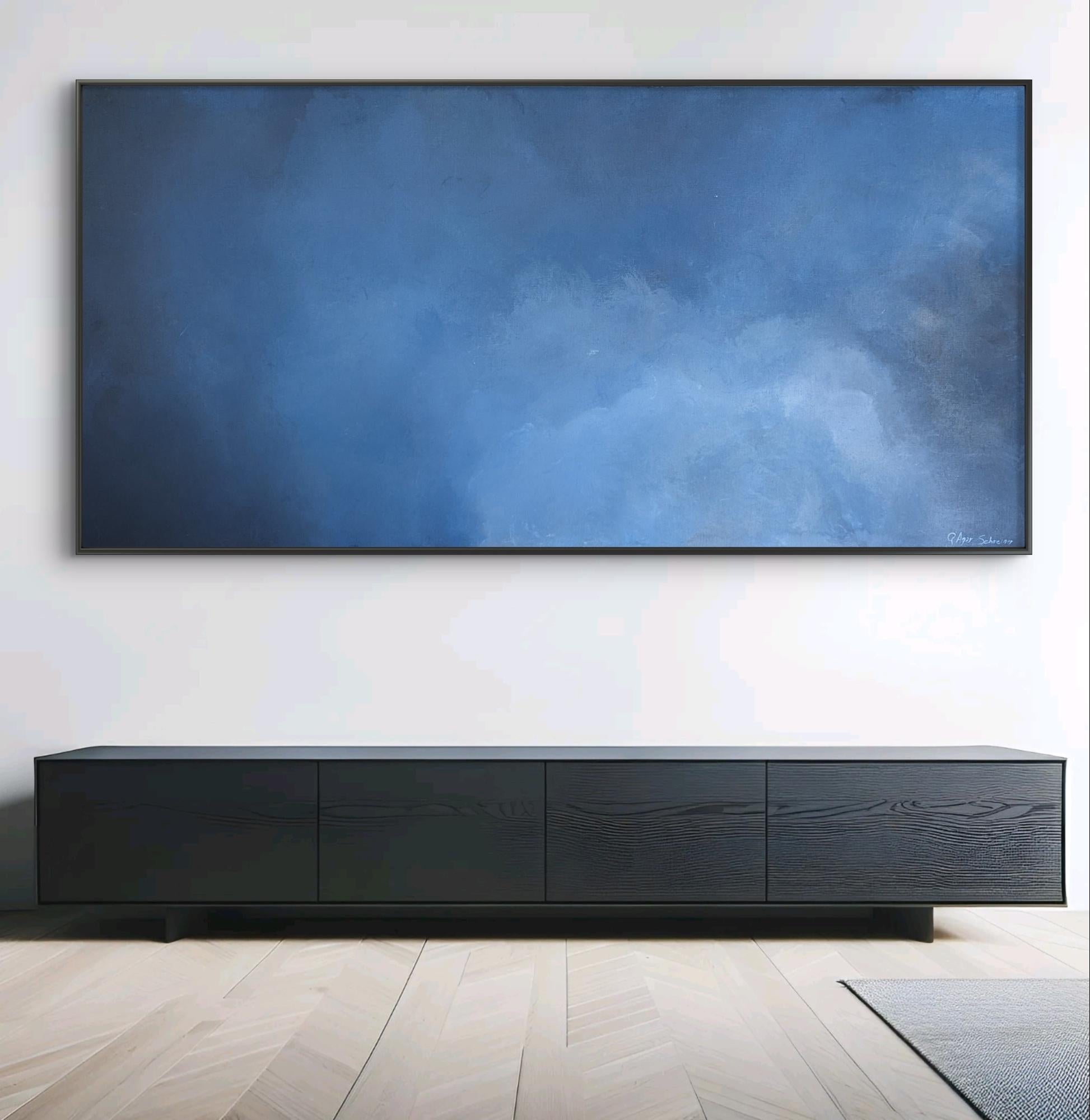 Echoes of the Deep by Gabriela Azar Schreiner. Contemporary abstract Painting For Sale 1