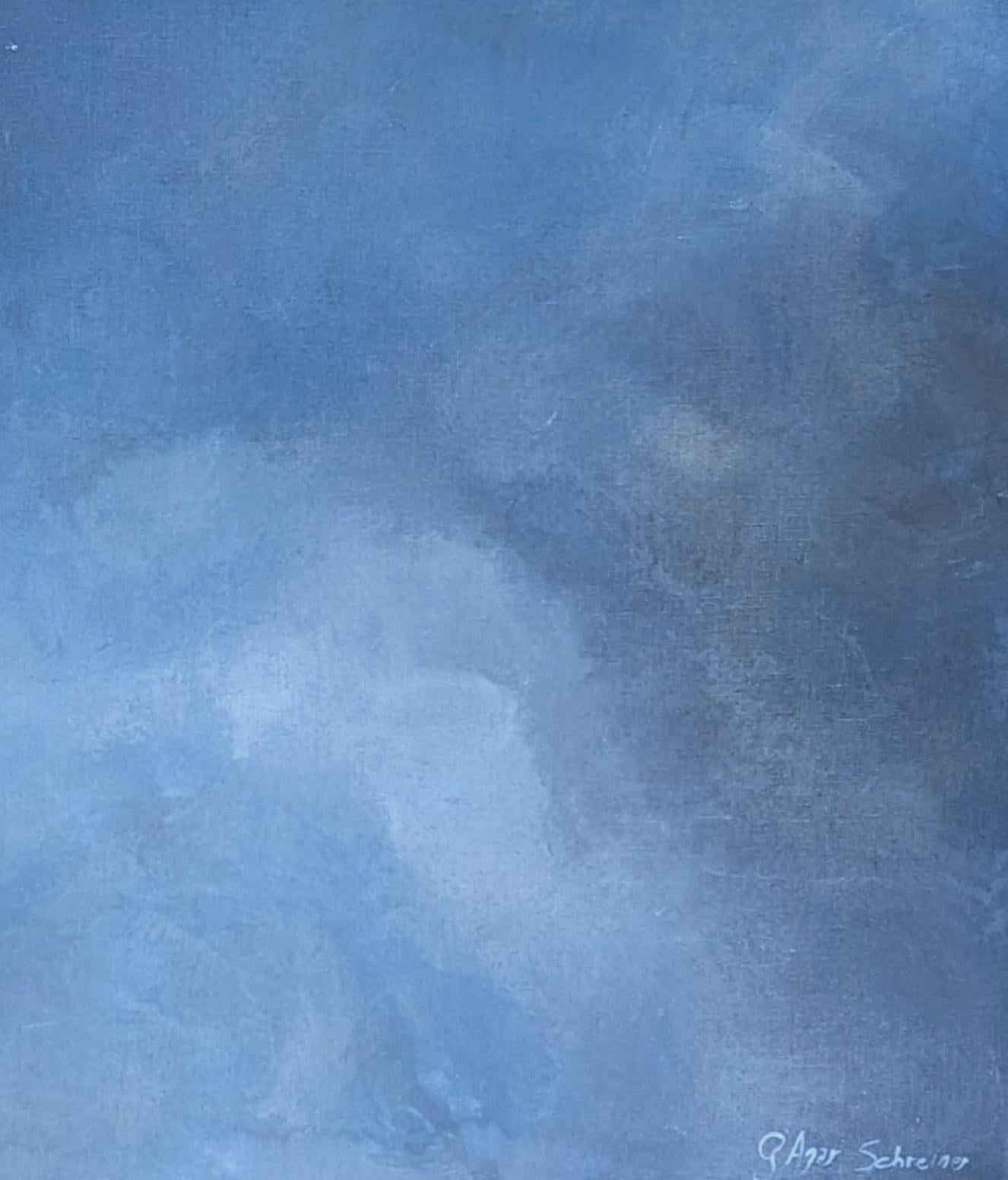 Echoes of the Deep by Gabriela Azar Schreiner. Contemporary abstract Painting For Sale 6