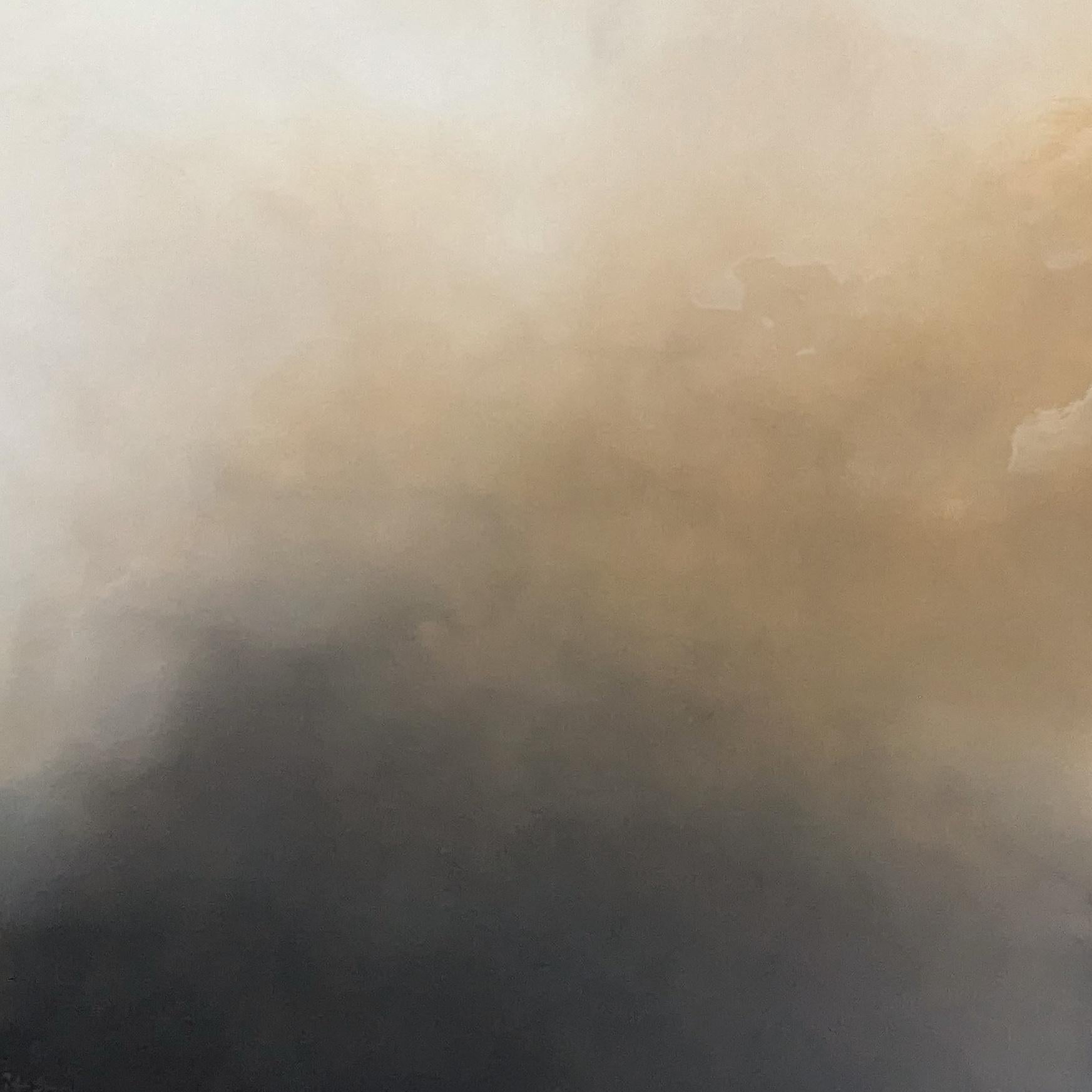 La quiétude du soir   par Gabriela Azar Schreiner. Peinture abstraite contemporaine en vente 1