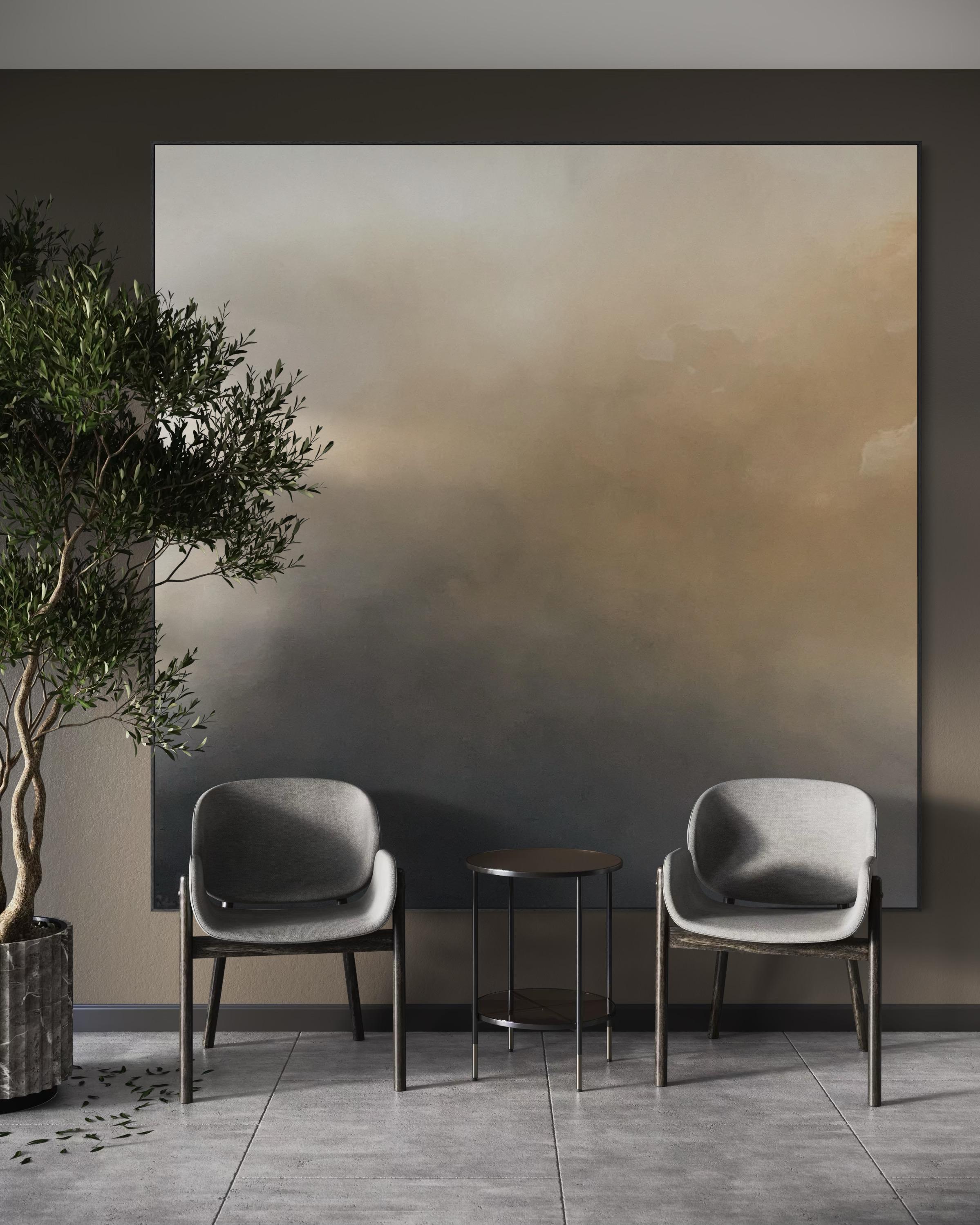 La quiétude du soir   par Gabriela Azar Schreiner. Peinture abstraite contemporaine en vente 2