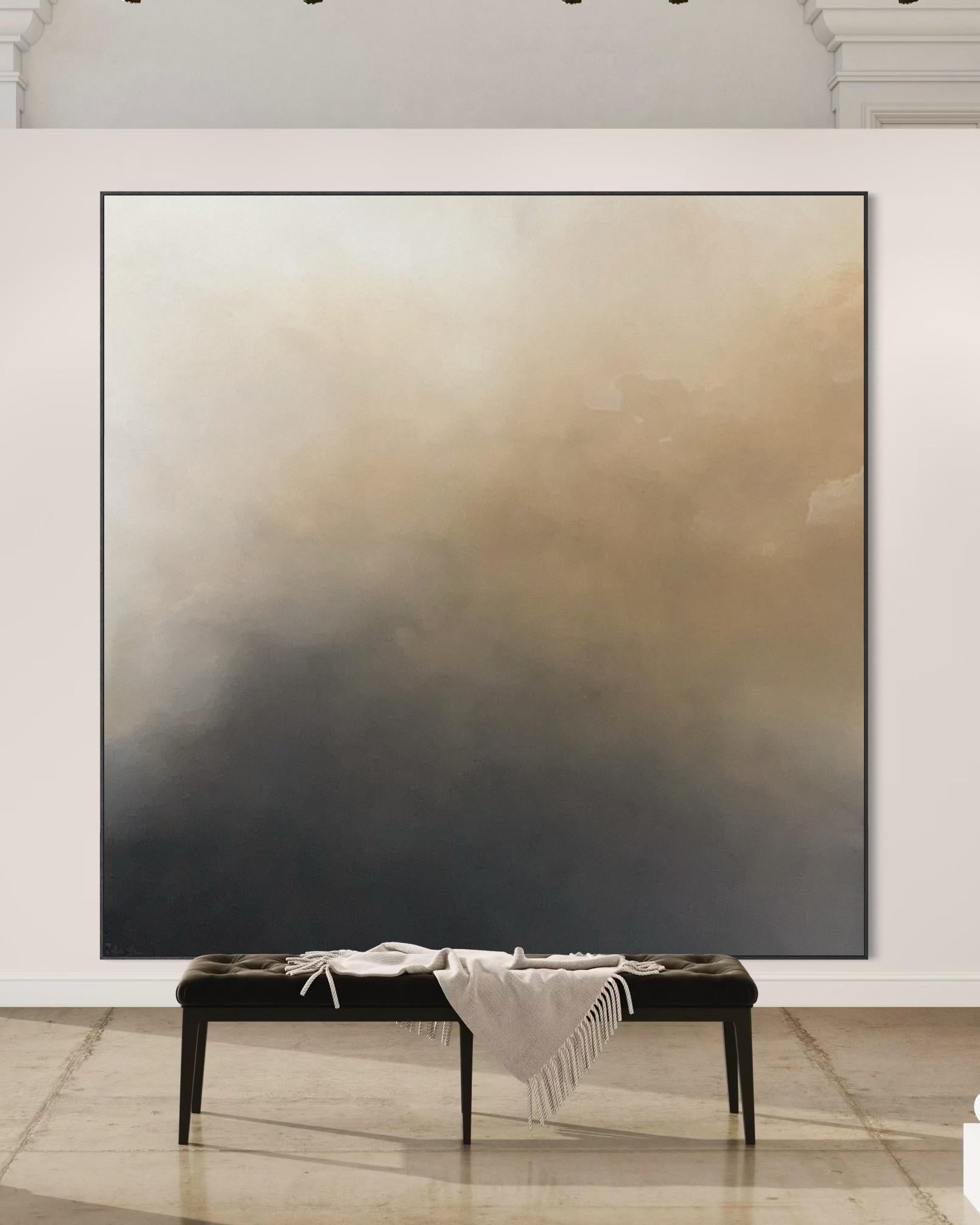 La quiétude du soir   par Gabriela Azar Schreiner. Peinture abstraite contemporaine en vente 7