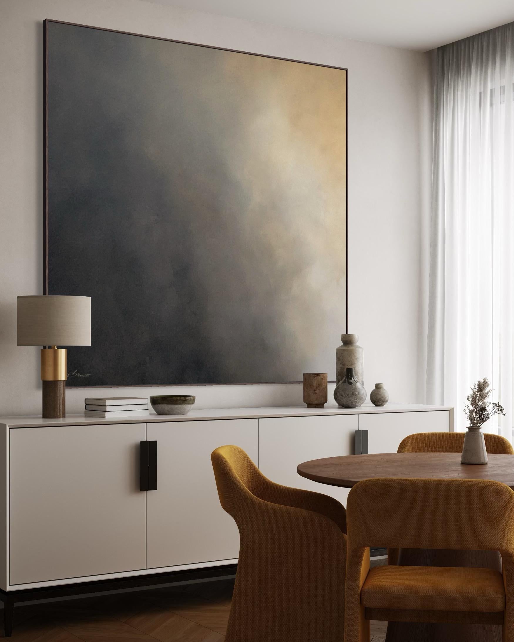 Die strahlende Ruhe des Abends von Gabriela Azar Schreiner. Abstrakte Malerei im Angebot 2