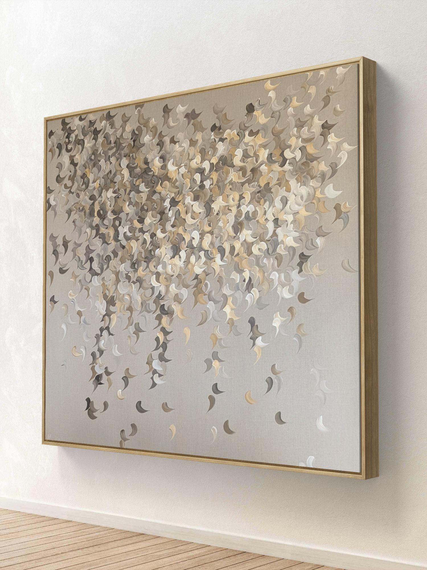 Golden Breeze di Gabriela Azar Schreiner. Pittura astratta contemporanea in vendita 5