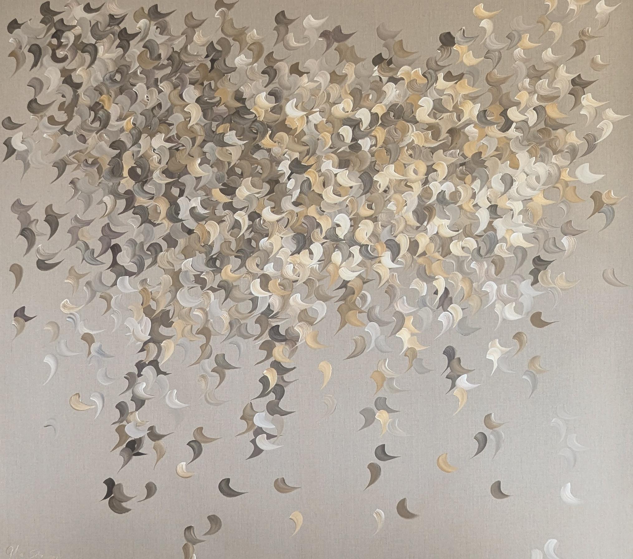 Golden Breeze di Gabriela Azar Schreiner. Pittura astratta contemporanea in vendita 6