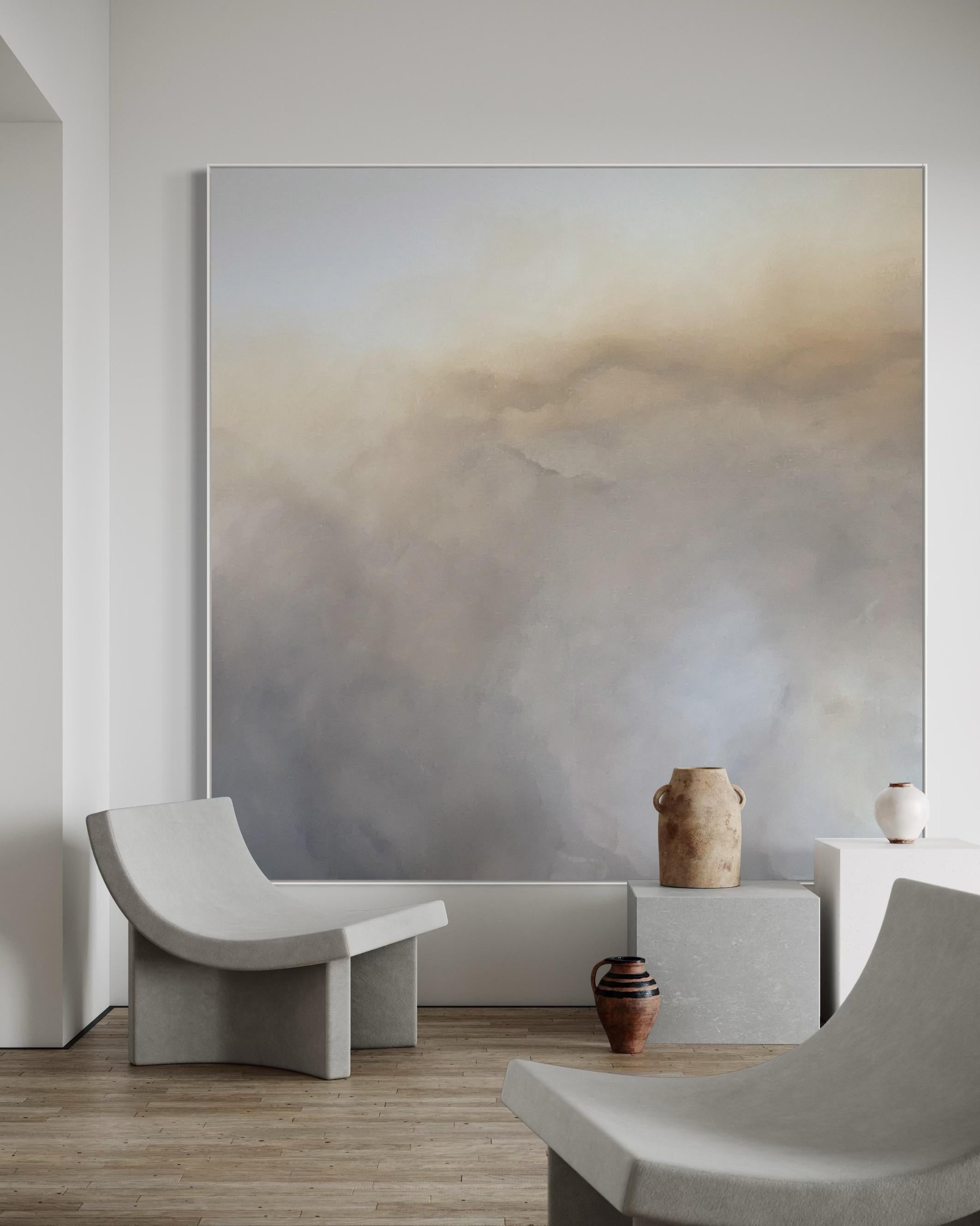 Hazy Horizons  Gabriela Azar Schreiner. Contemporary abstract Painting For Sale 5