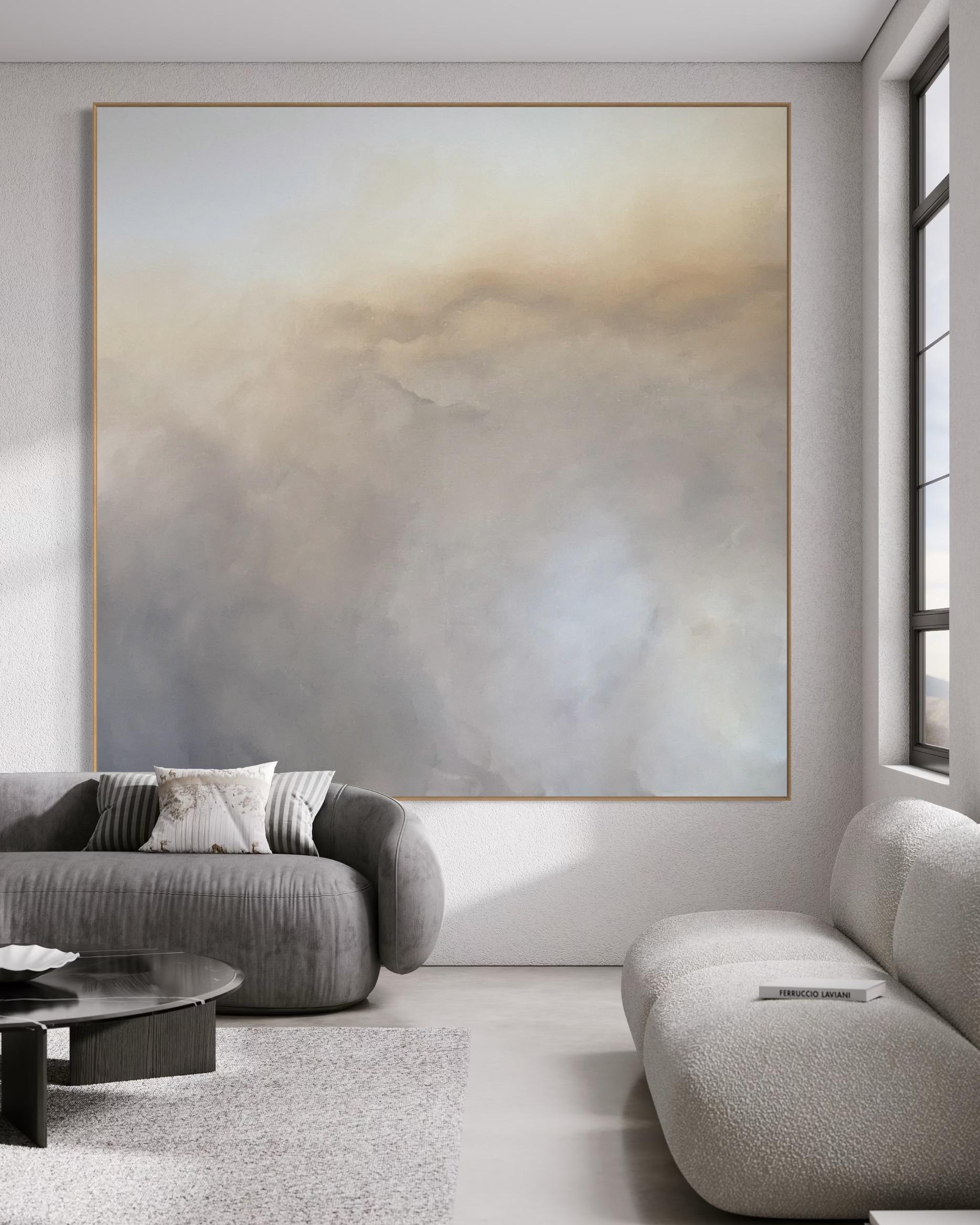Hazy Horizons  Gabriela Azar Schreiner. Contemporary abstract Painting For Sale 7