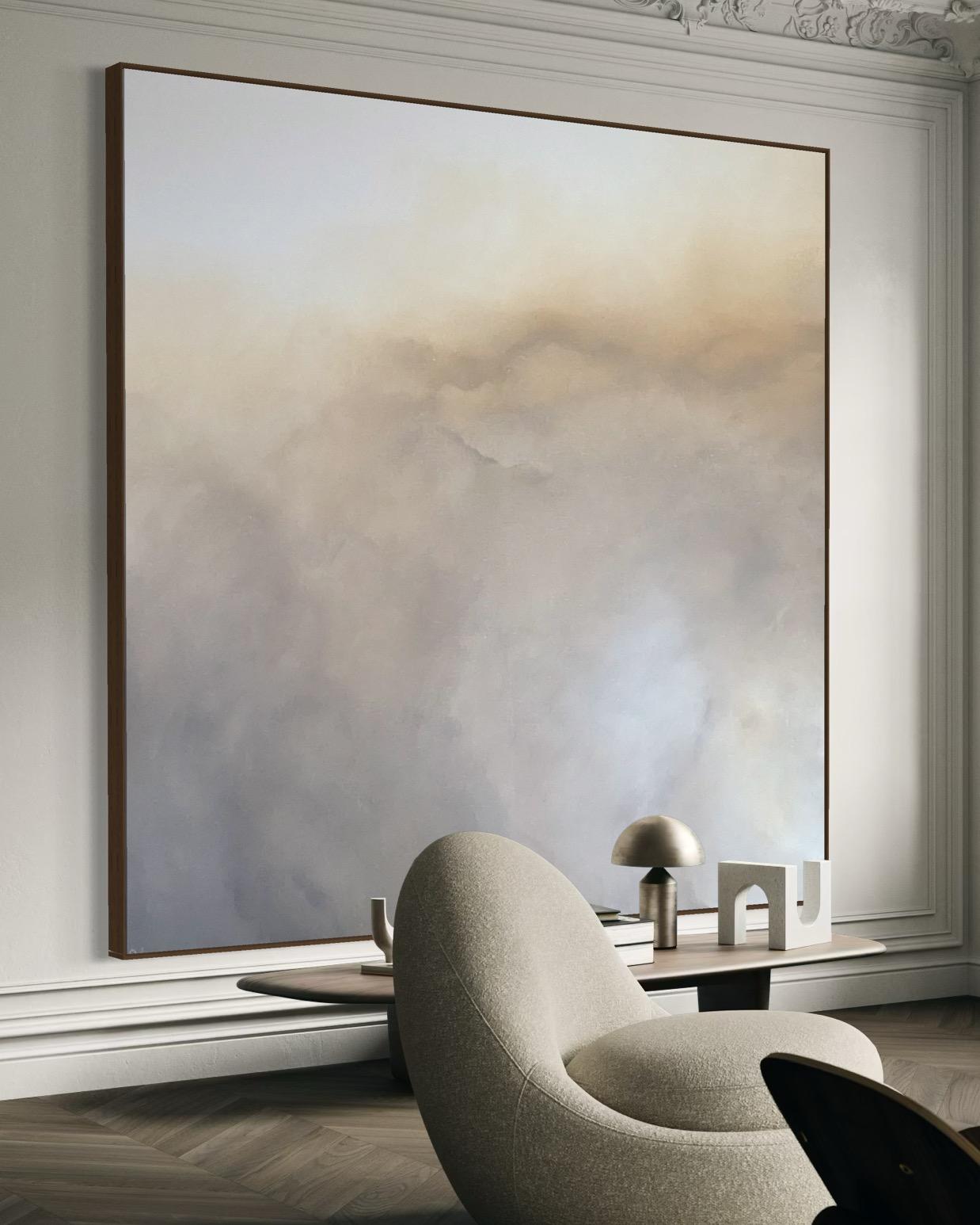 Hazy Horizons  Gabriela Azar Schreiner. Contemporary abstract Painting For Sale 8