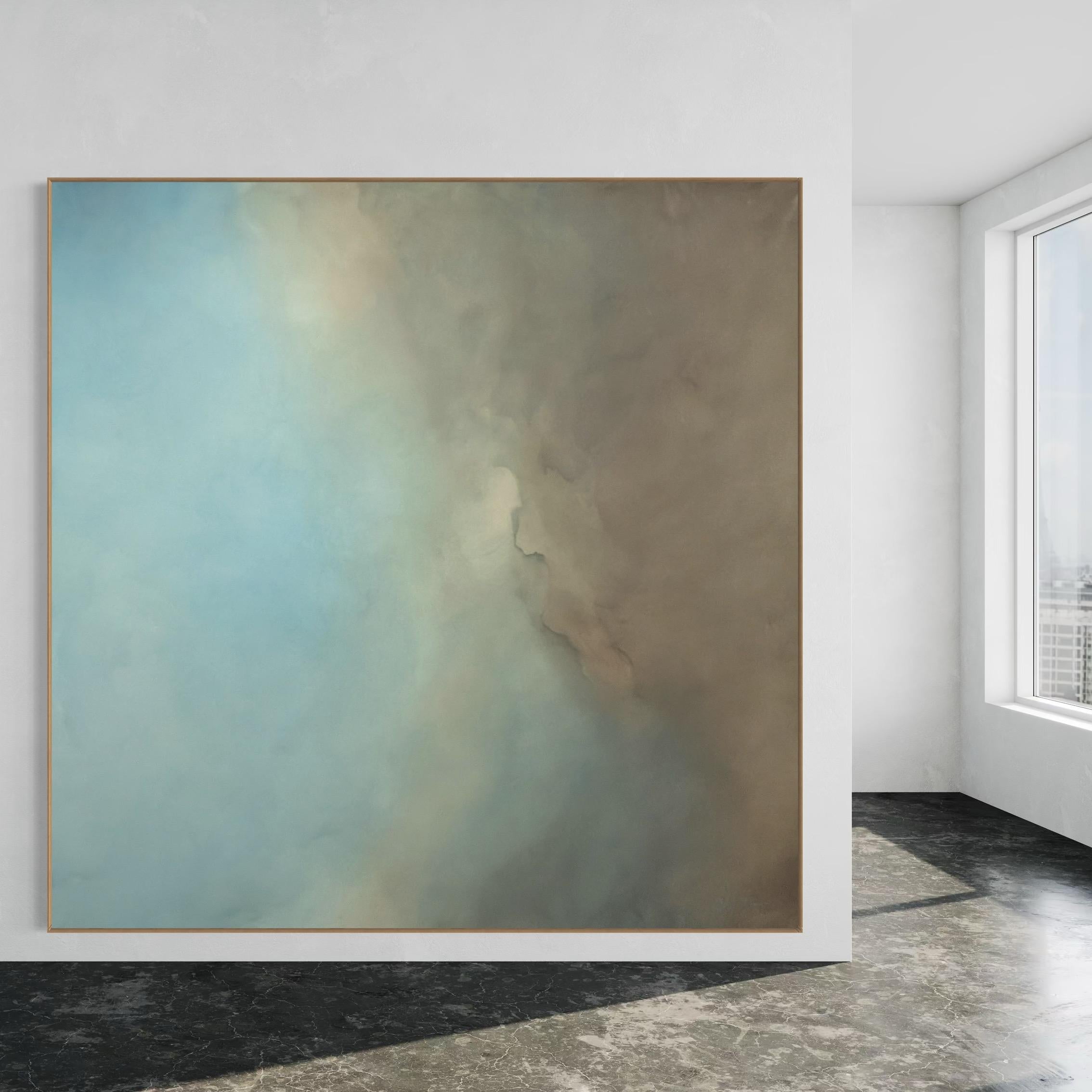 Hidden Bay  by Gabriela Azar Schreiner. Contemporary abstract Painting For Sale 5