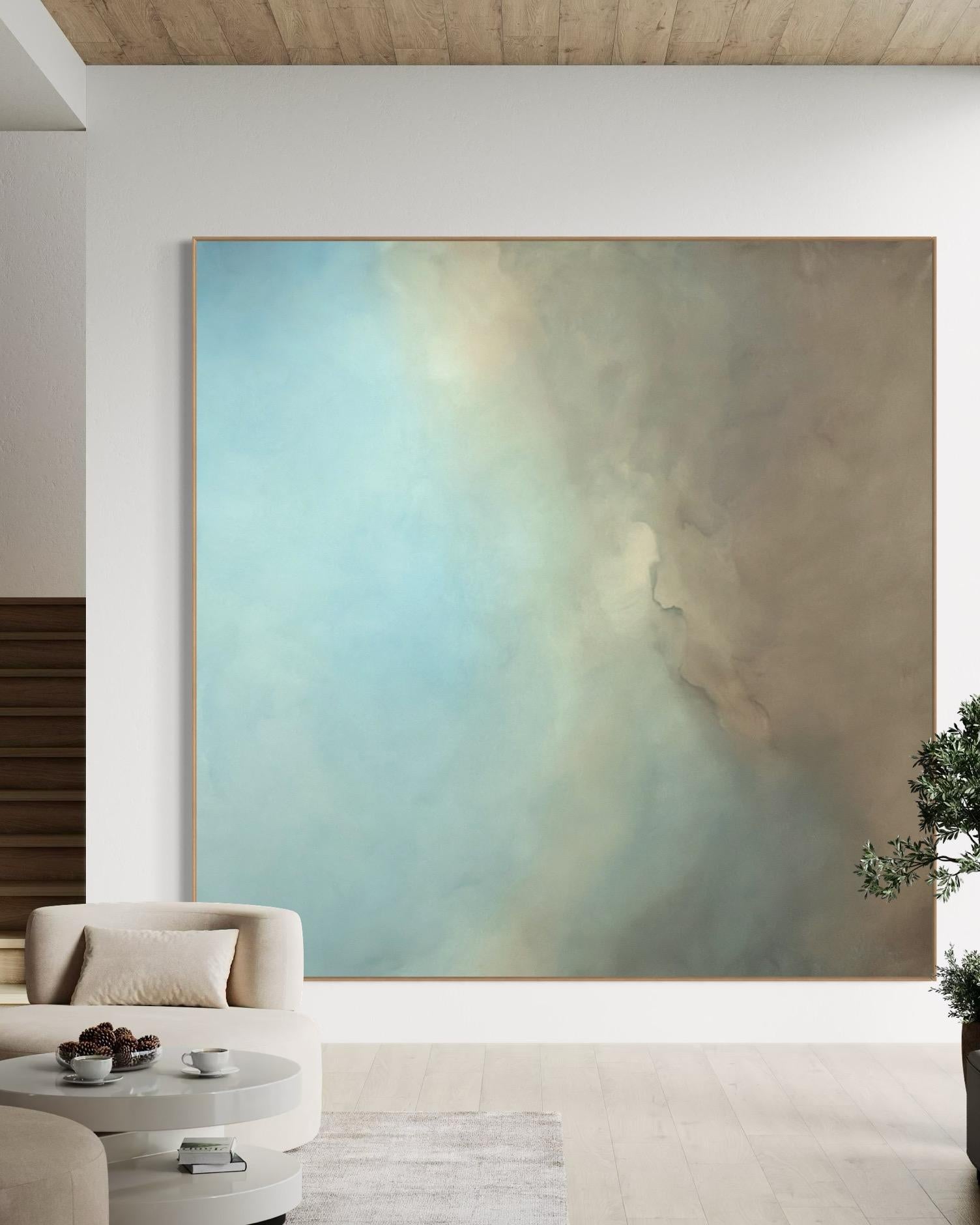 Hidden Bay  by Gabriela Azar Schreiner. Contemporary abstract Painting For Sale 6
