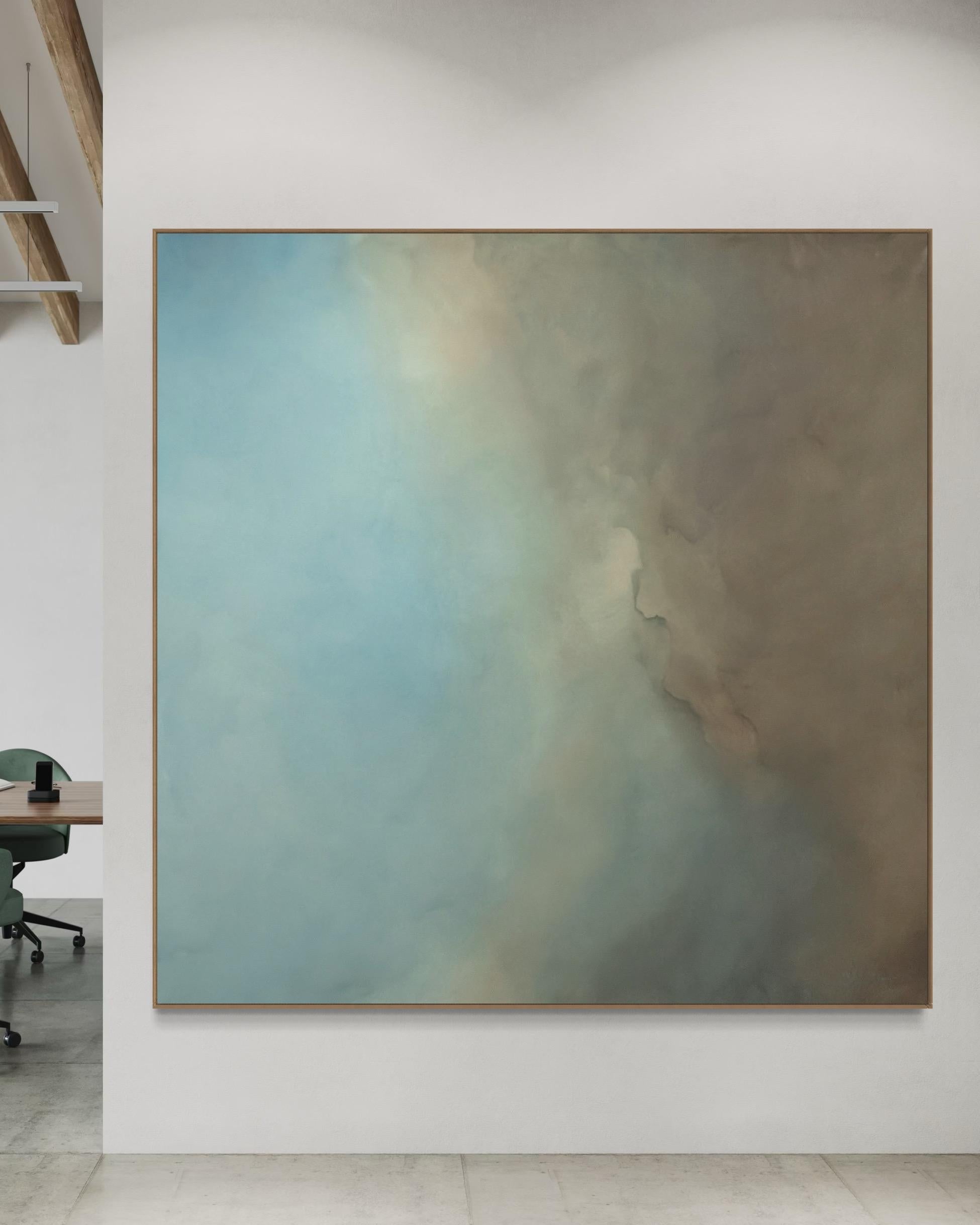 Hidden Bay  by Gabriela Azar Schreiner. Contemporary abstract Painting For Sale 7