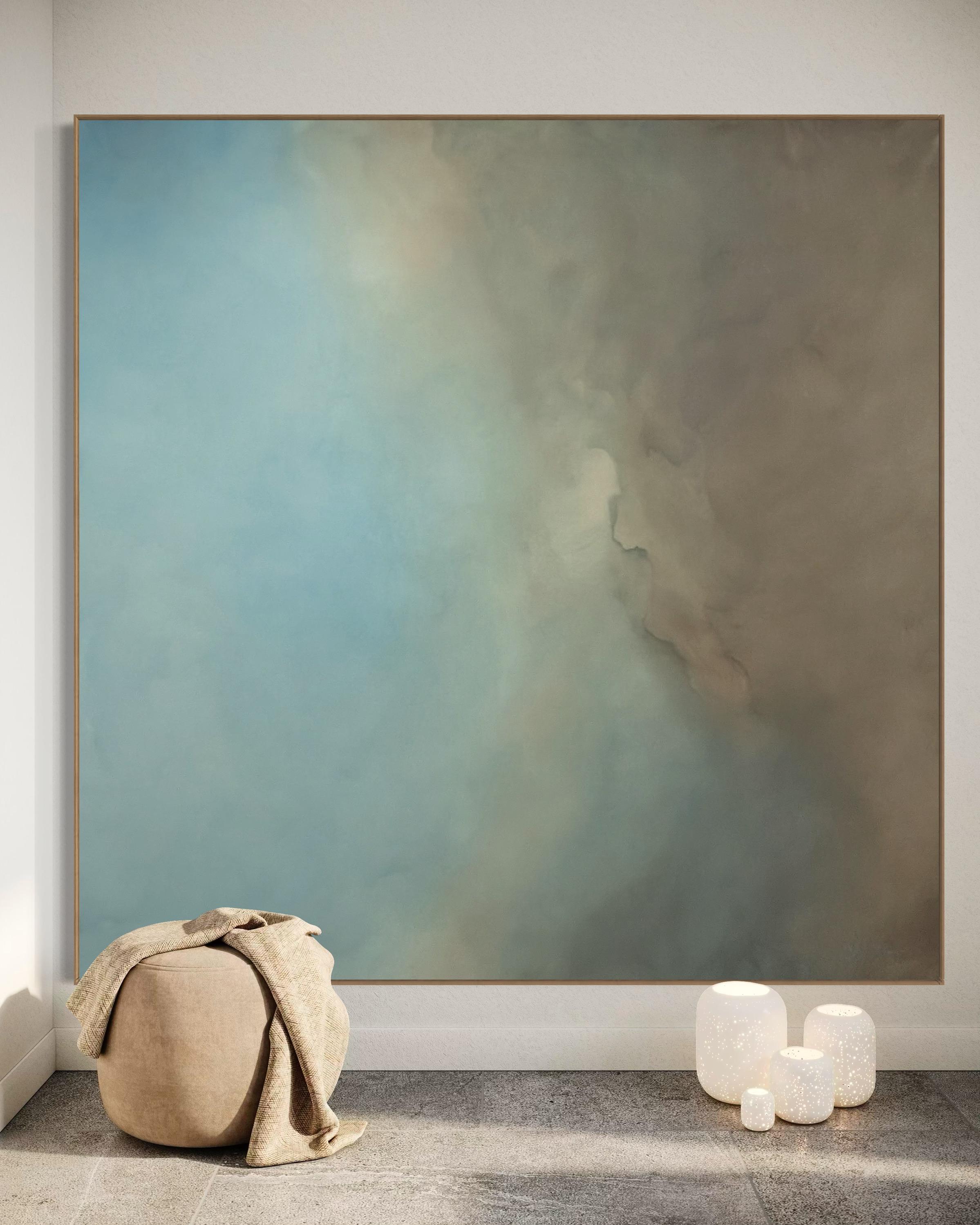 Hidden Bay  by Gabriela Azar Schreiner. Contemporary abstract Painting For Sale 8