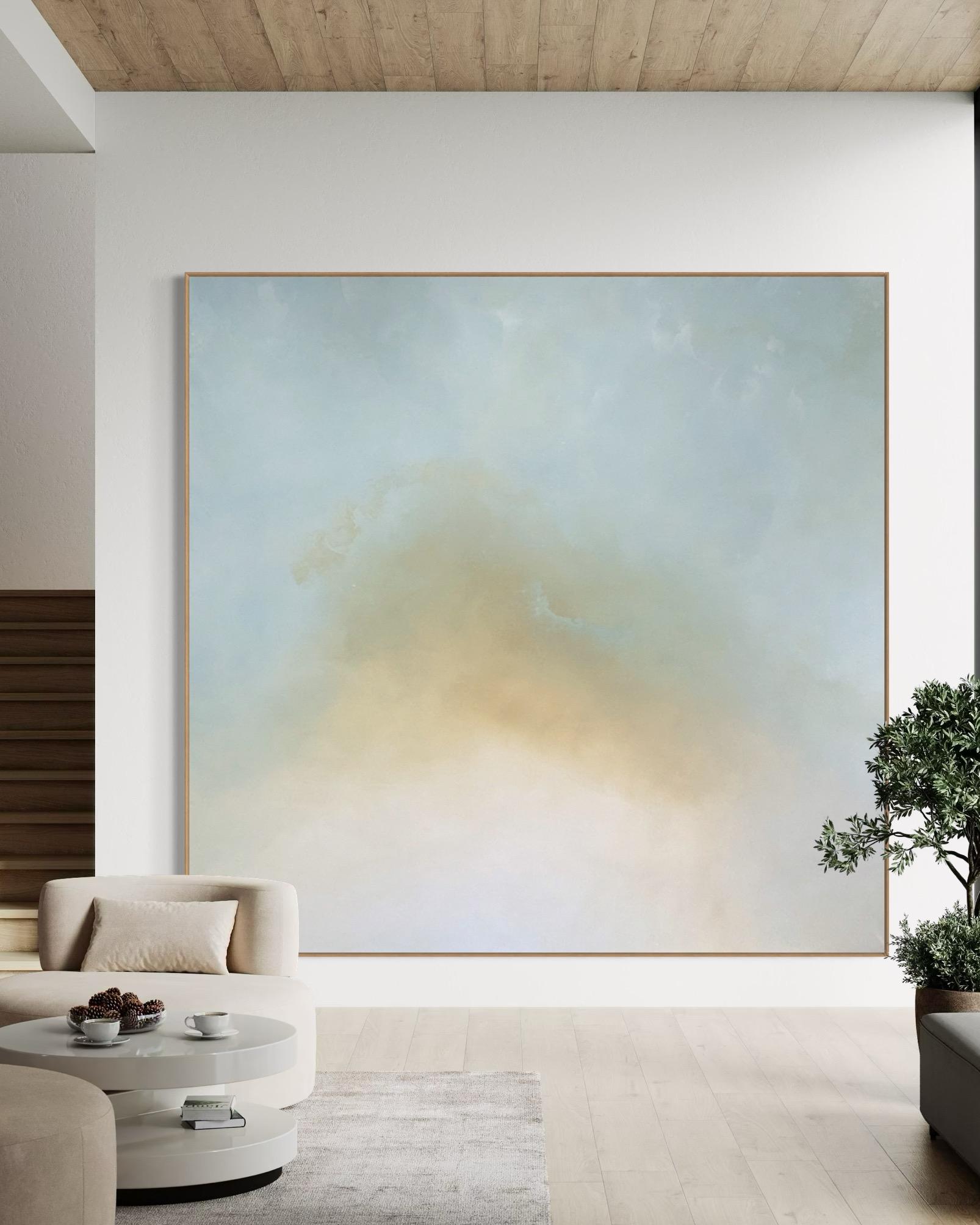 It's a Beautiful Day by Gabriela Azar Schreiner. Contemporary abstract Painting For Sale 3