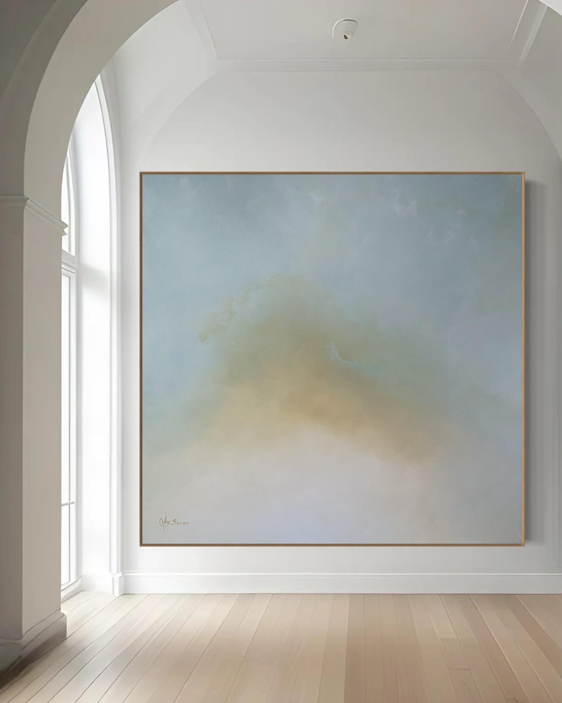 It's a Beautiful Day by Gabriela Azar Schreiner. Contemporary abstract Painting For Sale 4