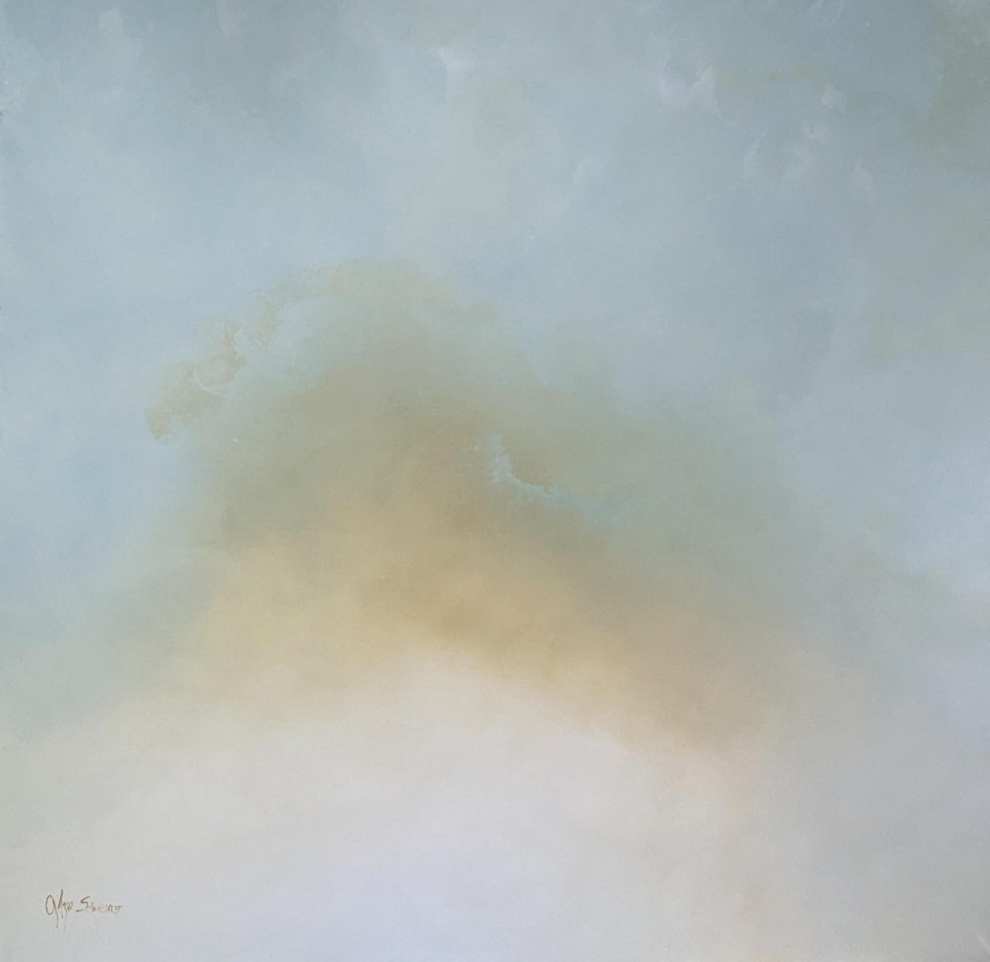 It's a Beautiful Day by Gabriela Azar Schreiner. Contemporary abstract Painting For Sale 5