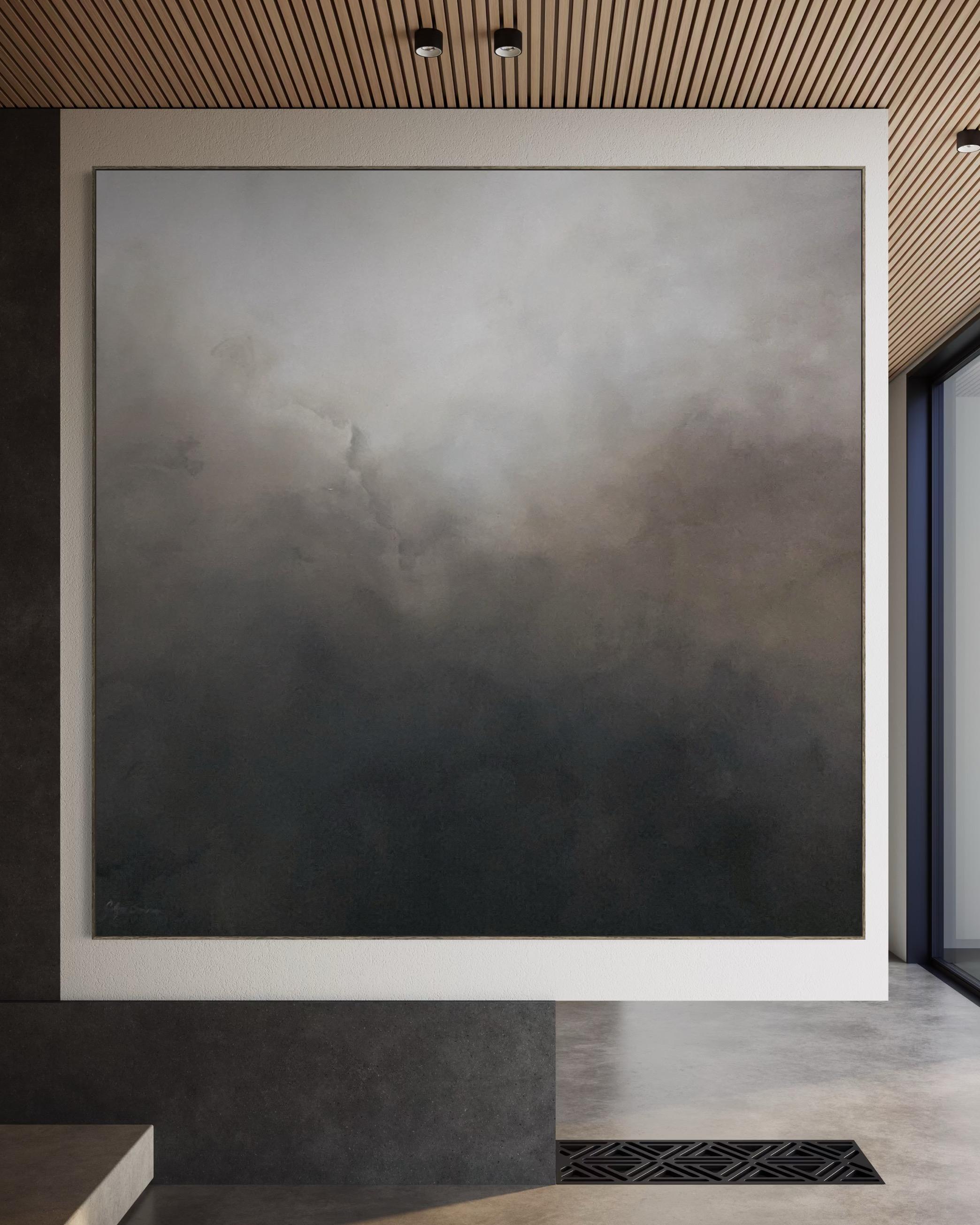 Mitternachtsaura von Gabriela Azar Schreiner. Zeitgenössische abstrakte Malerei im Angebot 5