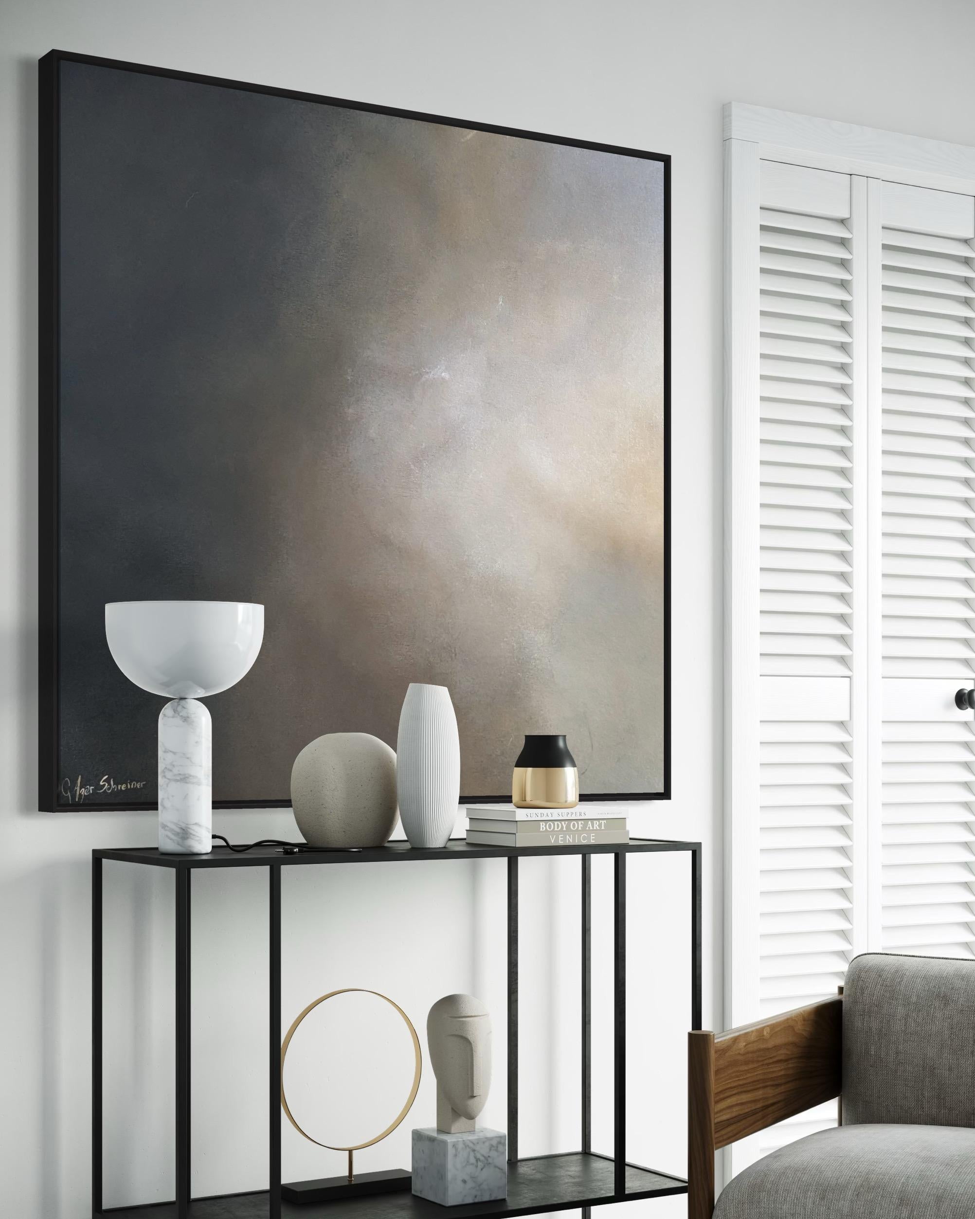 This painting is unstretched and unframed. It will be carefully rolled and shipped in a tube.
 