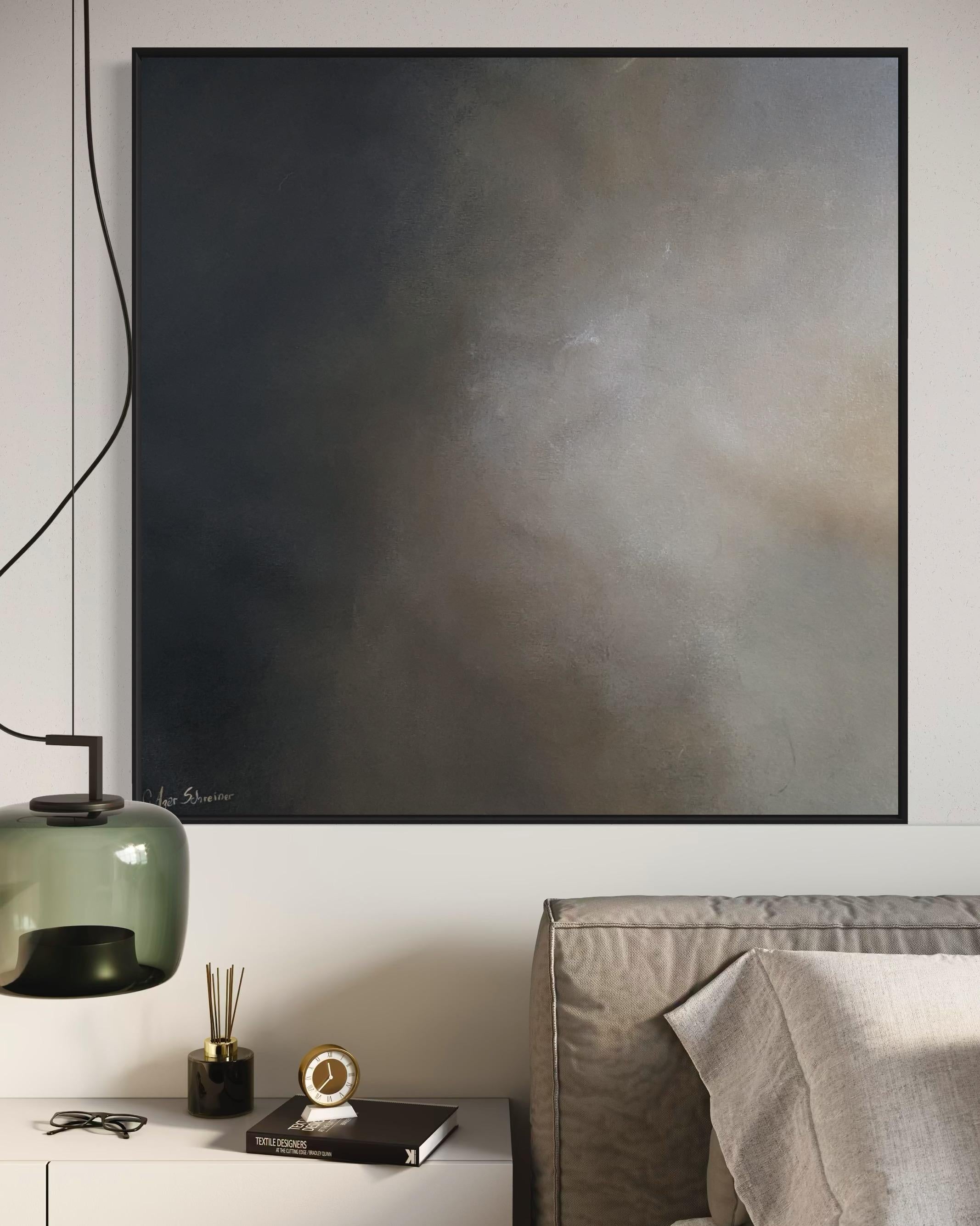 Midnight sky (black frame)  Contemporary abstract Painting For Sale 3
