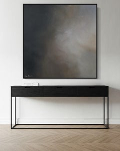 Cielo di mezzanotte (cornice nera)  Pittura astratta contemporanea