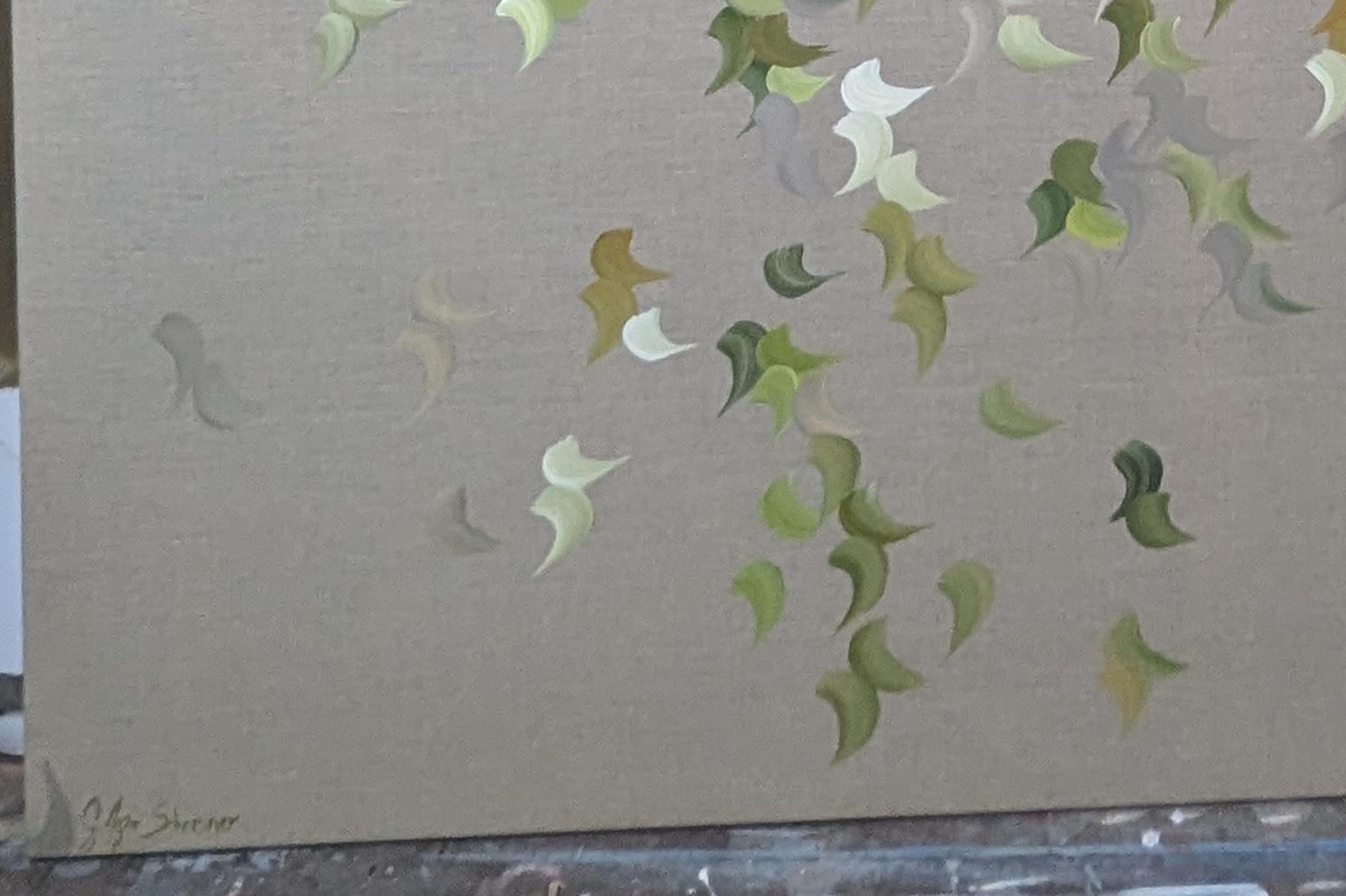 Le pouls de la Nature  par Gabriela Azar Schreiner. Peinture abstraite contemporaine en vente 1