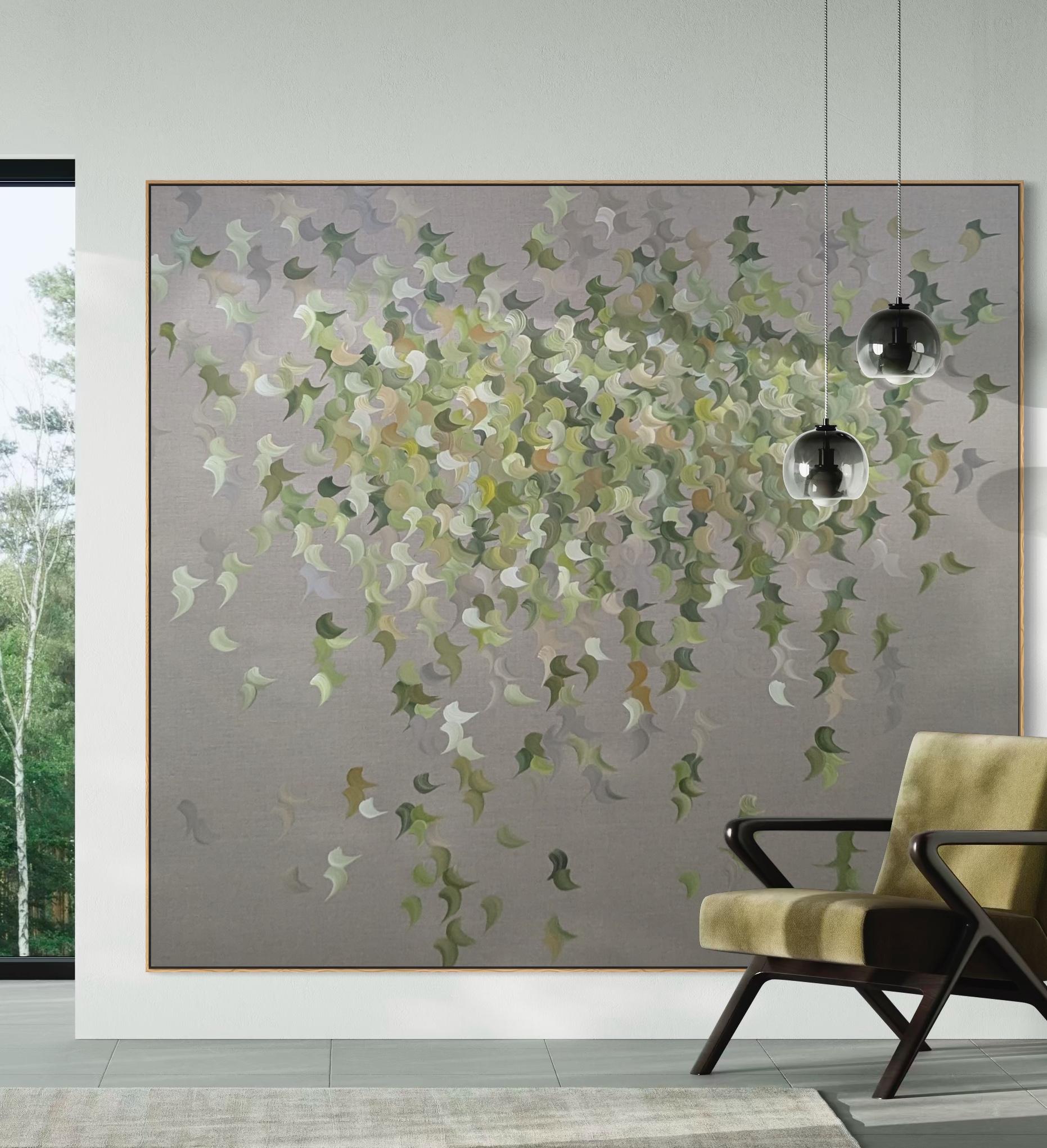 Le pouls de la Nature  par Gabriela Azar Schreiner. Peinture abstraite contemporaine en vente 3