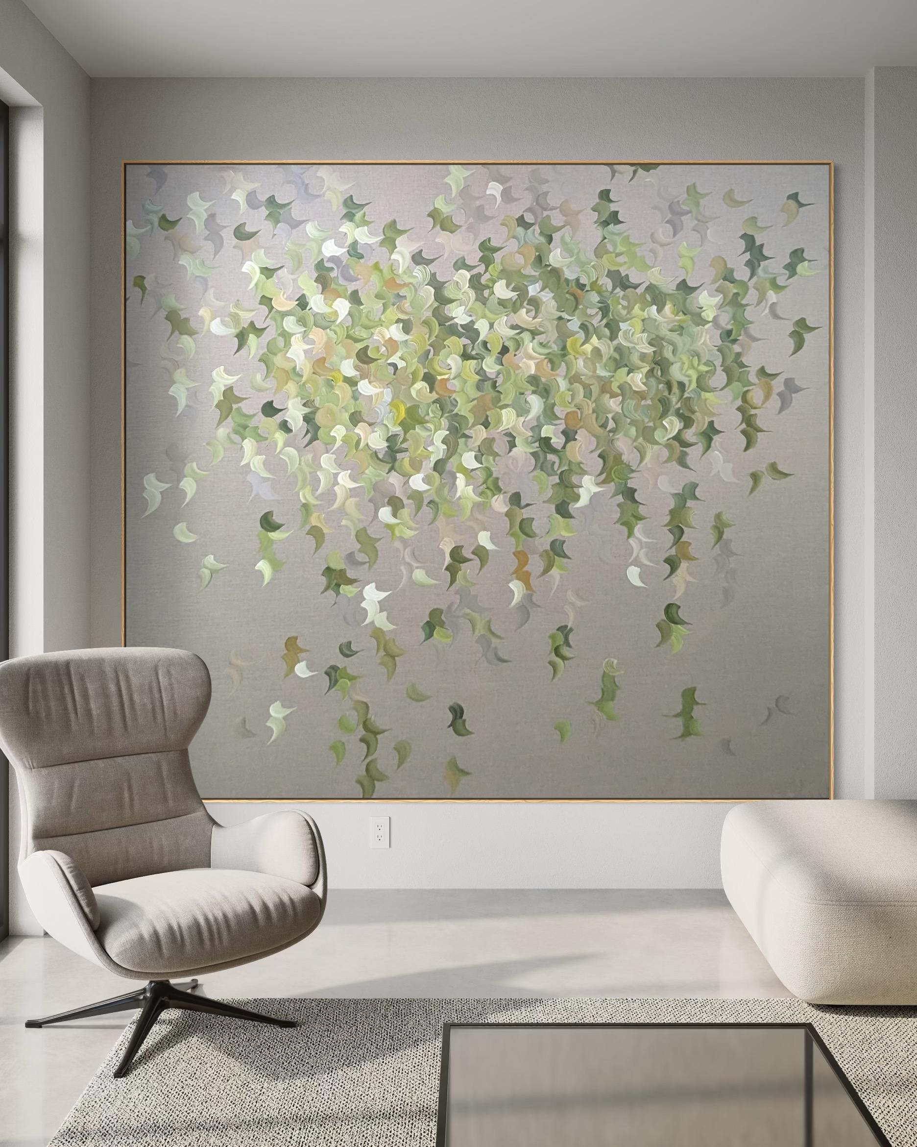 Le pouls de la Nature  par Gabriela Azar Schreiner. Peinture abstraite contemporaine en vente 4