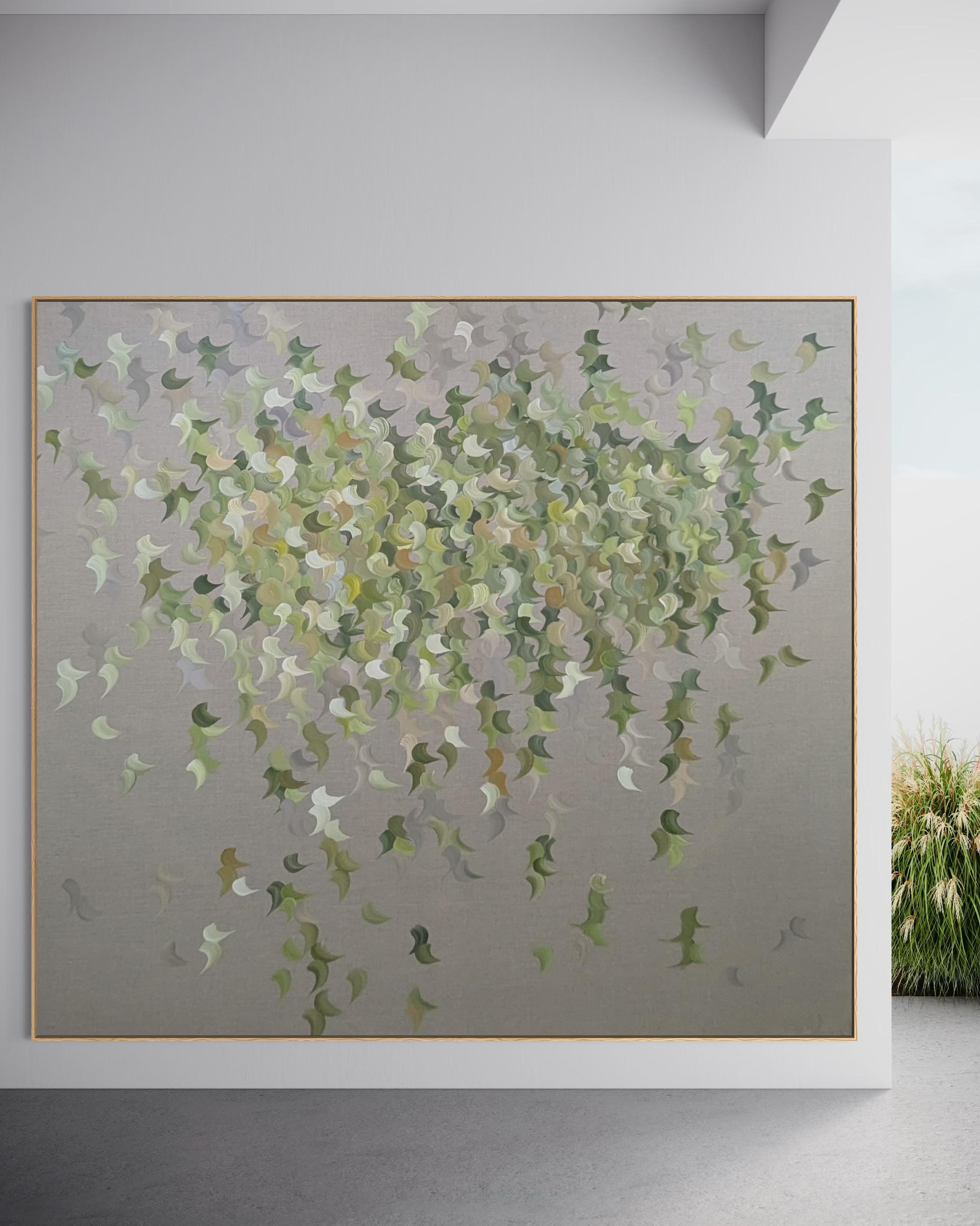 Le pouls de la Nature  par Gabriela Azar Schreiner. Peinture abstraite contemporaine en vente 6