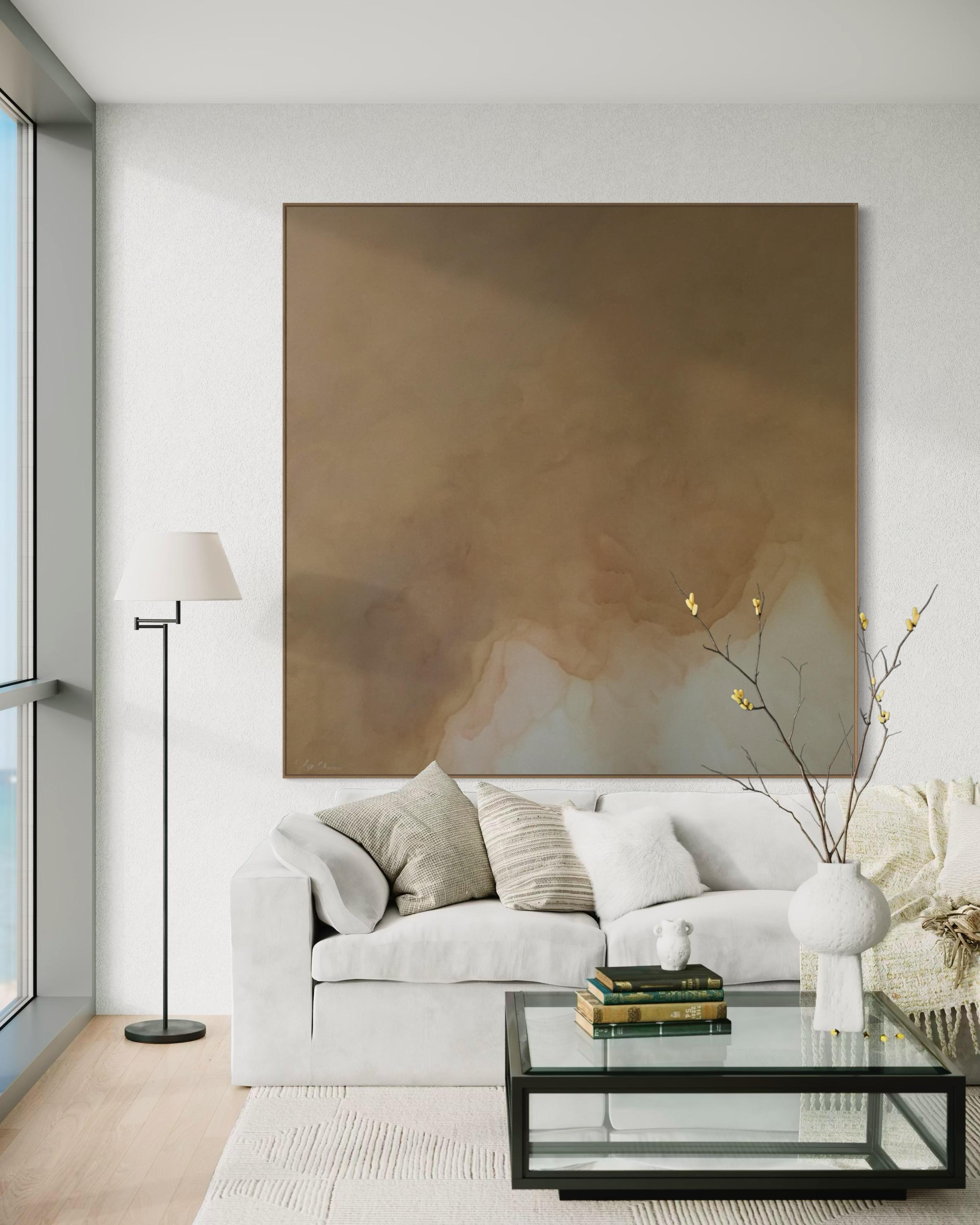 Rusted Murmure von Gabriela Azar Schreiner. Zeitgenössische abstrakte Malerei im Angebot 7