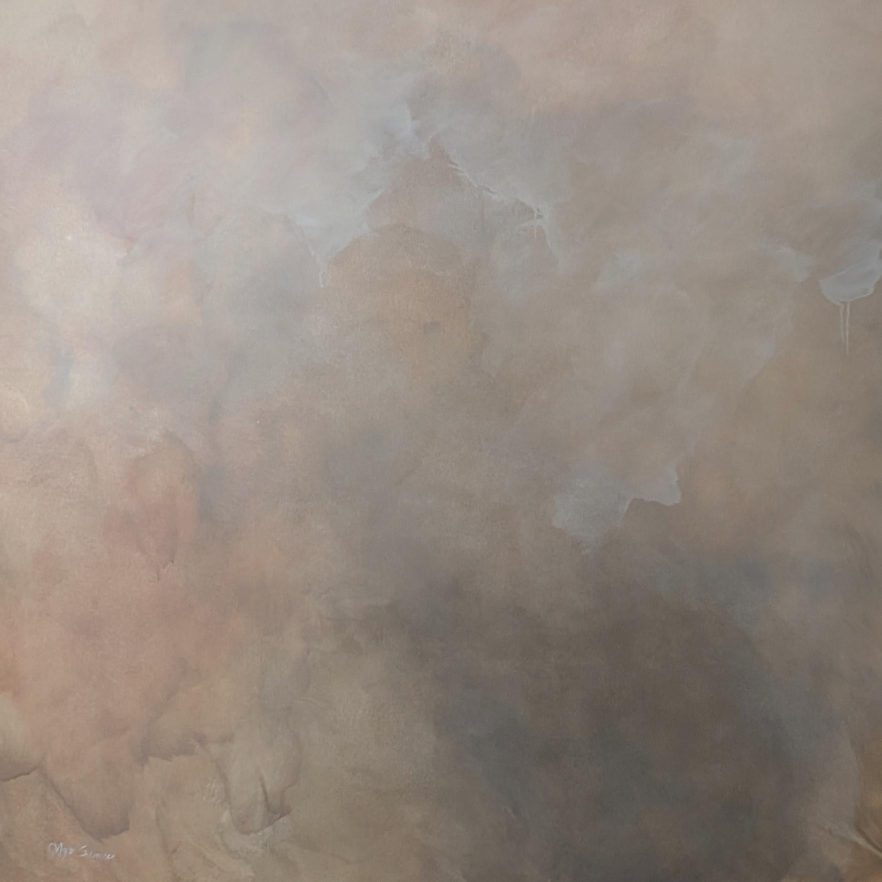 Sandsteinnebel von Gabriela Azar Schreiner. Zeitgenössische abstrakte Malerei im Angebot 3