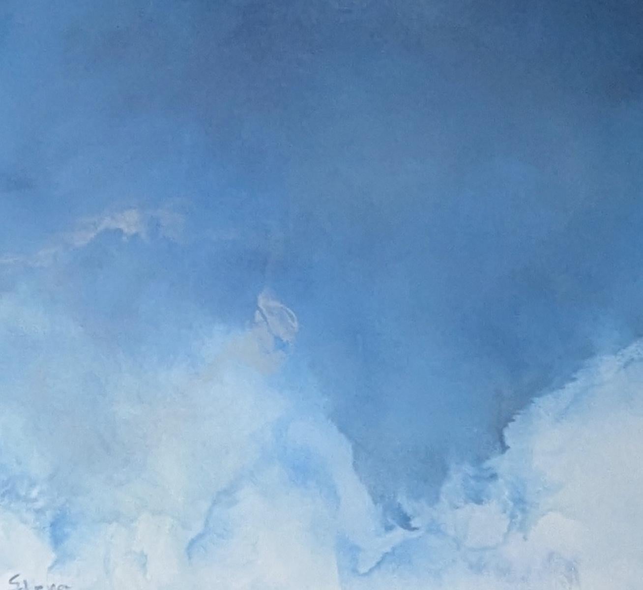 Serene Waters by Gabriela Azar Schreiner. Contemporary abstract Painting For Sale 4