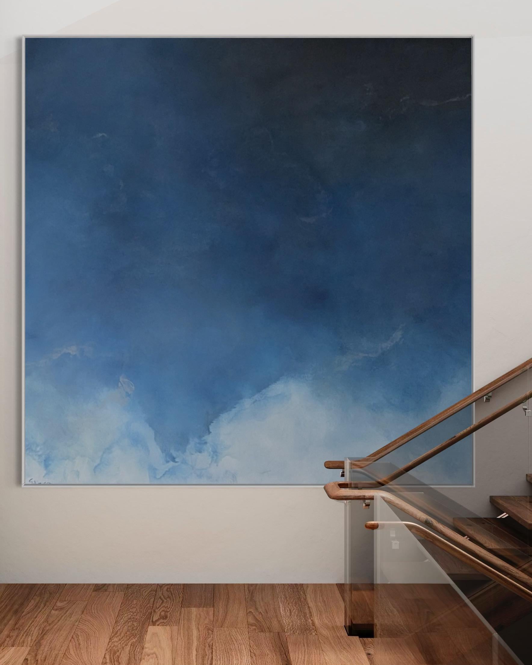 Serene Waters by Gabriela Azar Schreiner. Contemporary abstract Painting For Sale 6