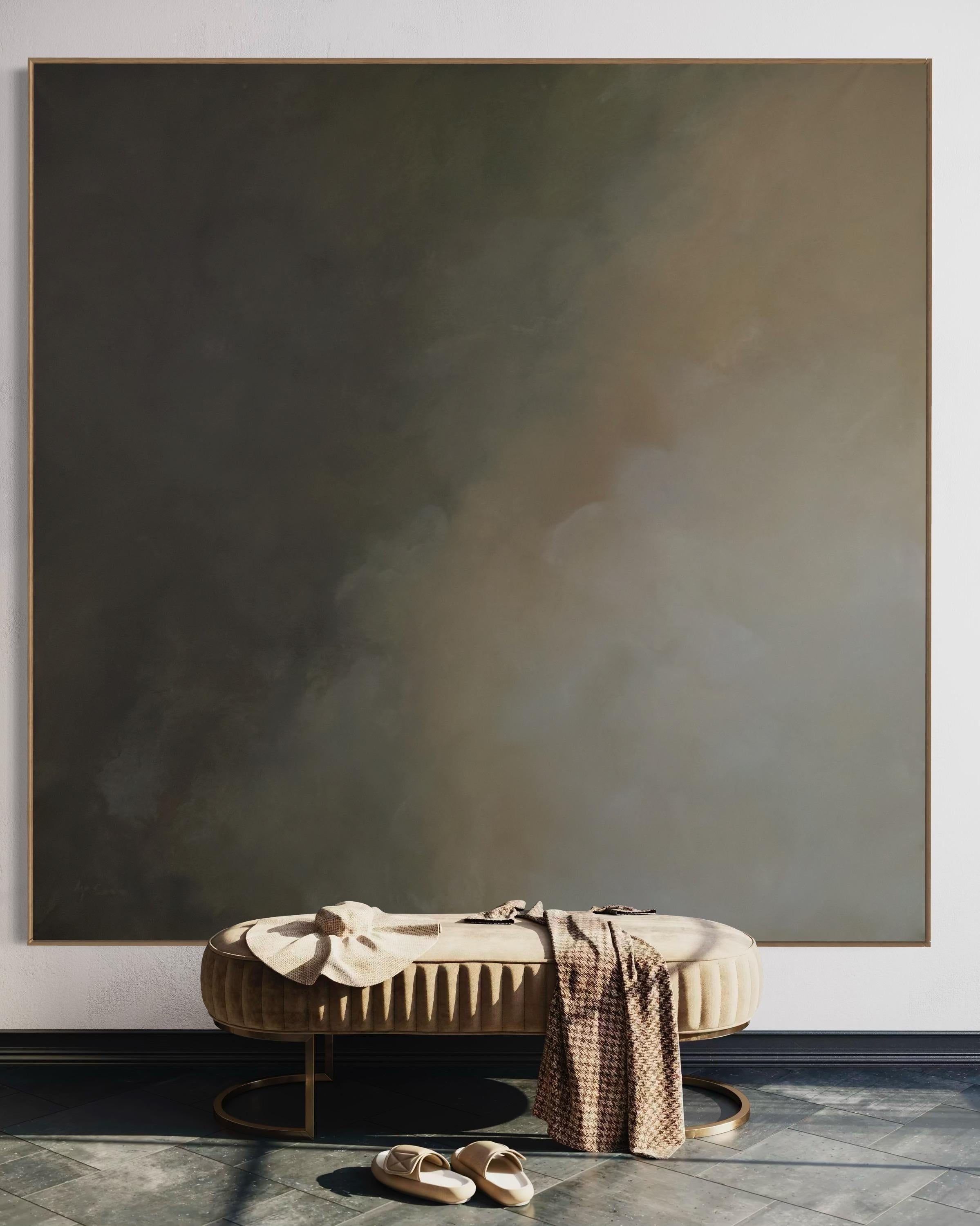 Shaded Trail by Gabriela Azar Schreiner. Contemporary abstract Painting For Sale 1