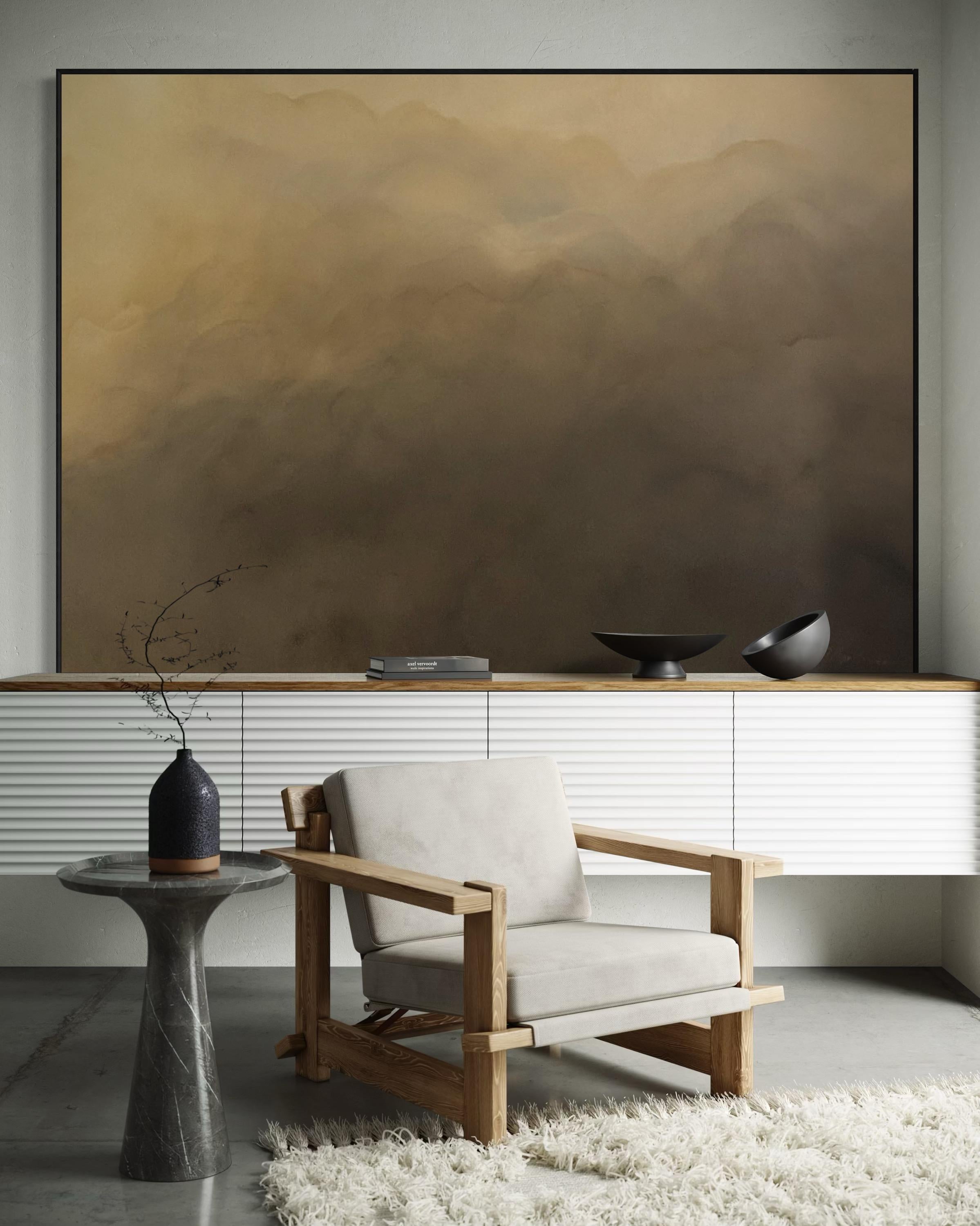 Shades of Serenity   by Gabriela Azar Schreiner. Contemporary abstract Painting For Sale 1