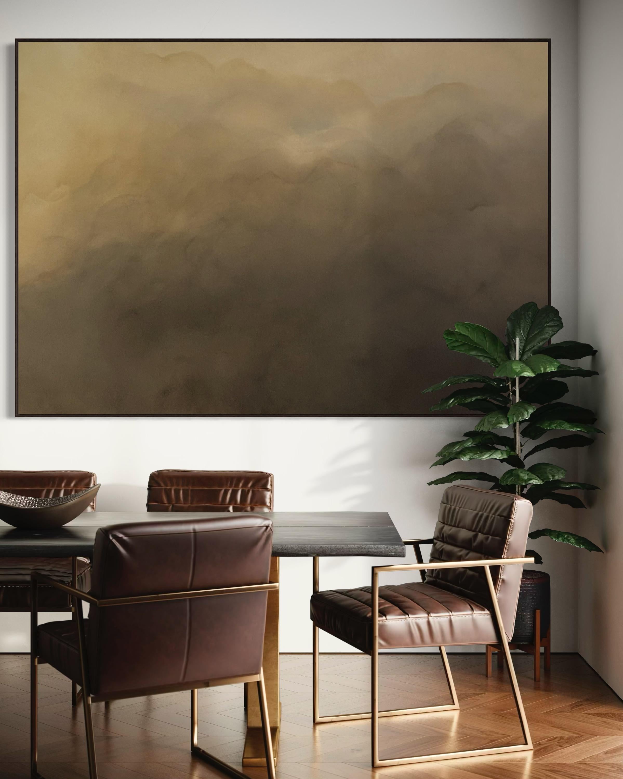Shades of Serenity   by Gabriela Azar Schreiner. Contemporary abstract Painting For Sale 2