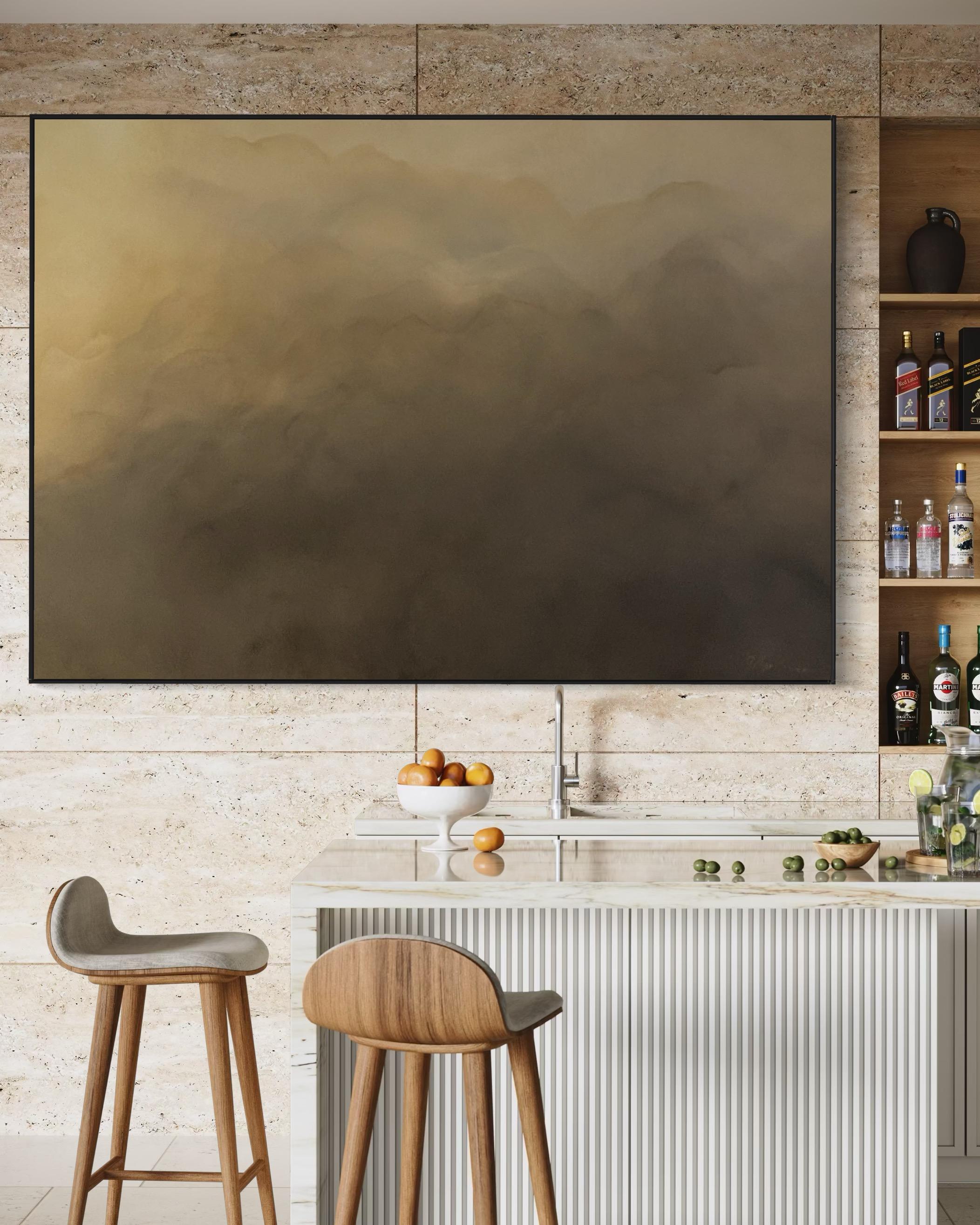 Shades of Serenity   by Gabriela Azar Schreiner. Contemporary abstract Painting For Sale 3