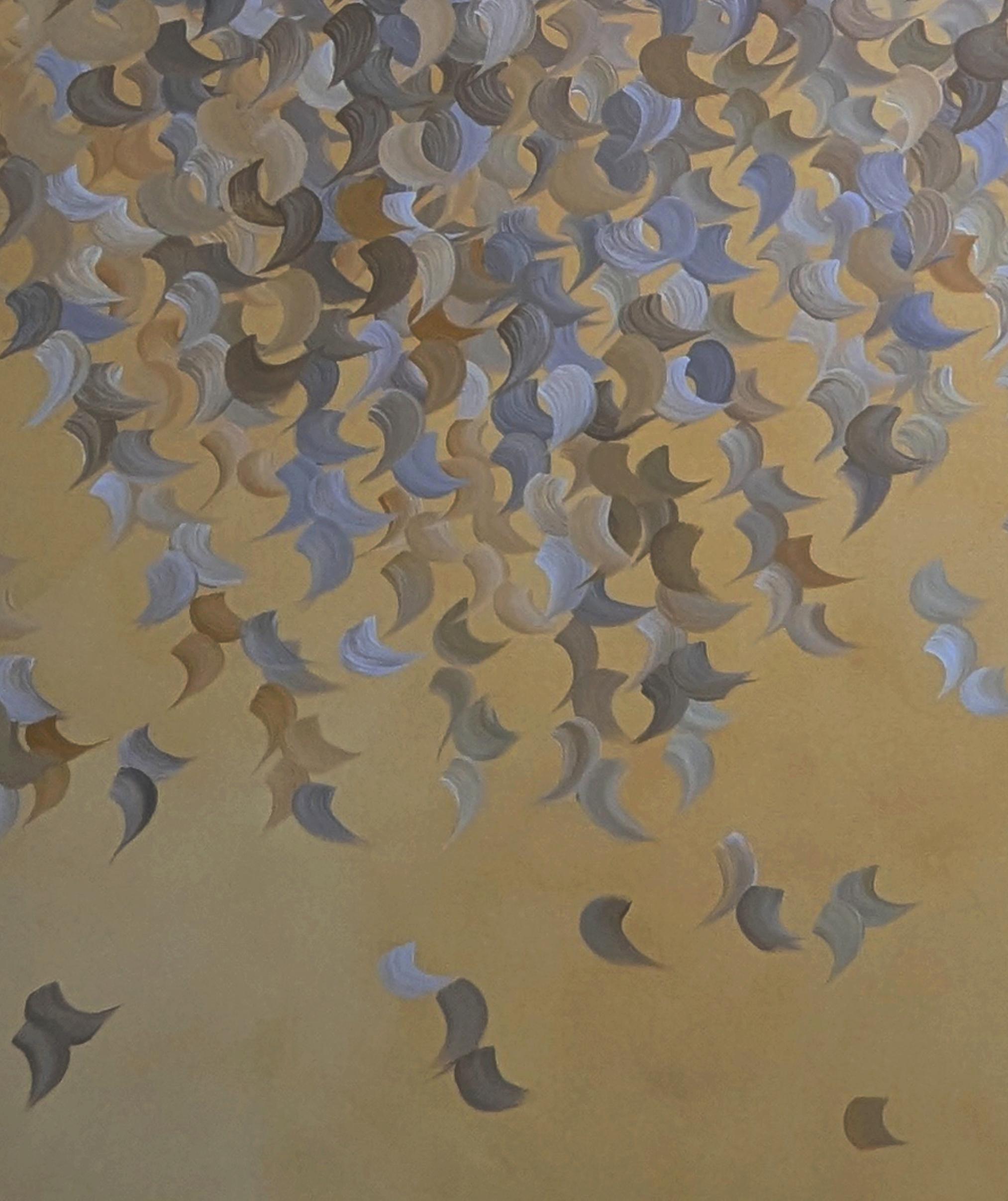 Schimmernde Stille    Gabriela Azar Schreiner. Zeitgenössische abstrakte Malerei im Angebot 1