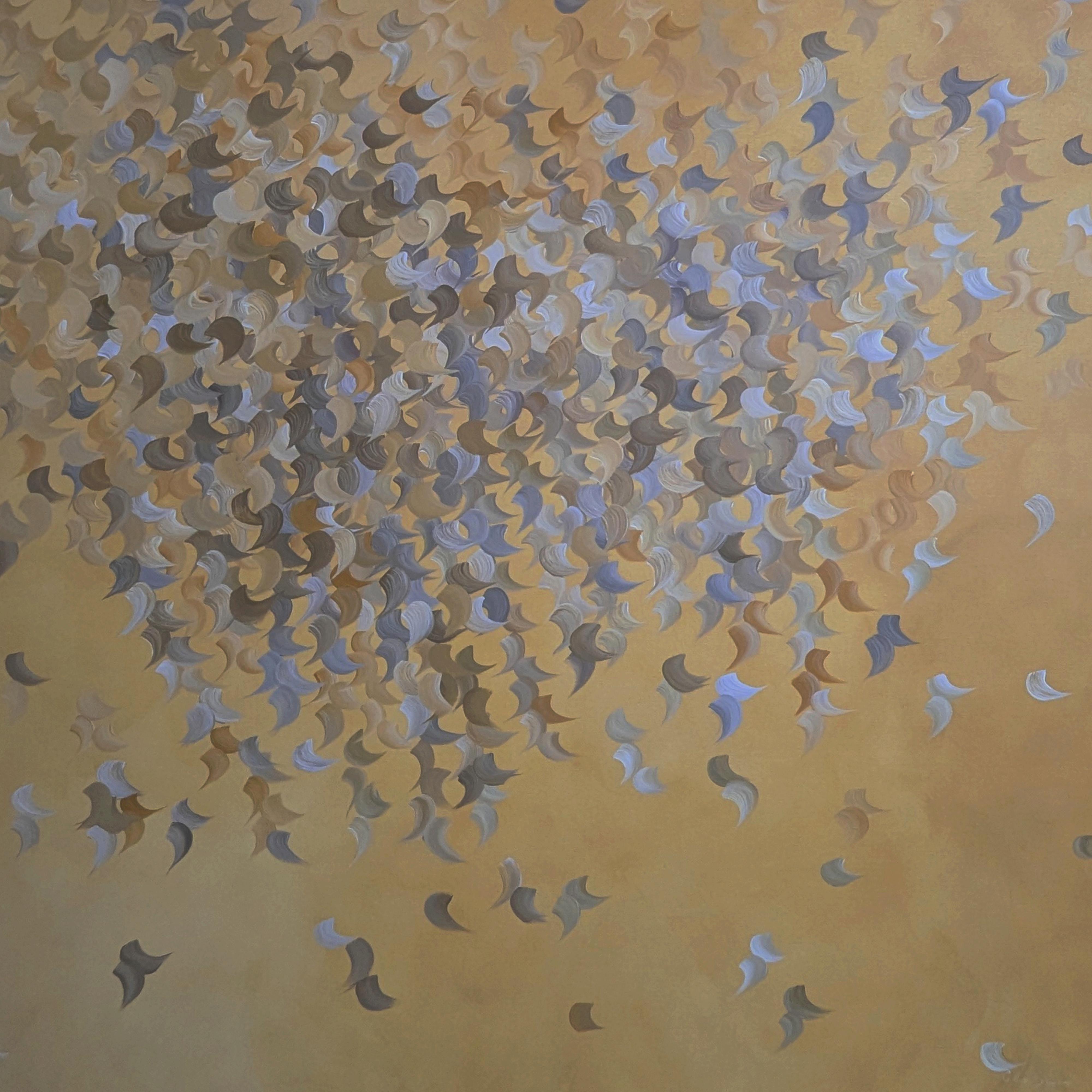 Schimmernde Stille    Gabriela Azar Schreiner. Zeitgenössische abstrakte Malerei im Angebot 7