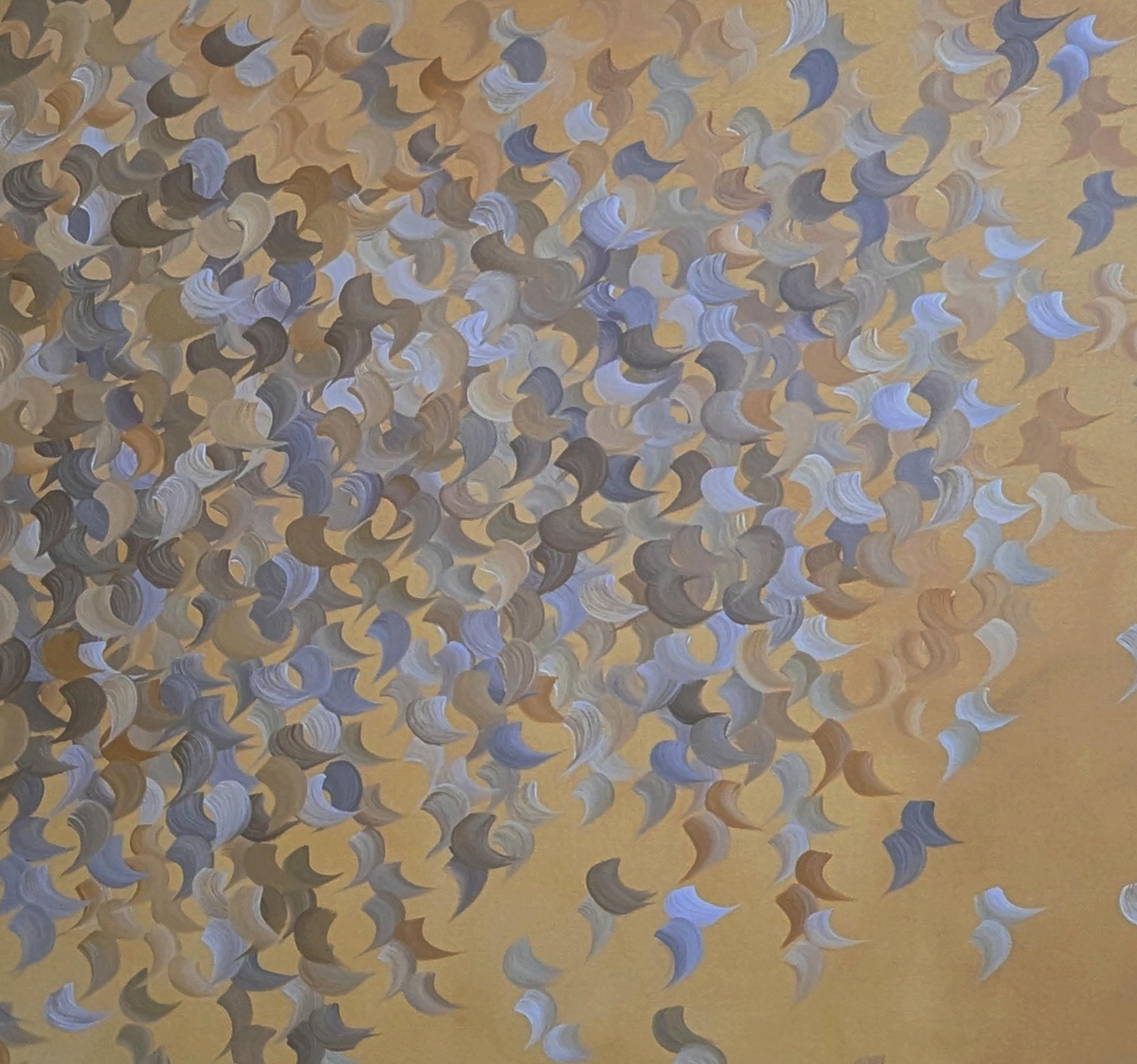 Schimmernde Stille    Gabriela Azar Schreiner. Zeitgenössische abstrakte Malerei im Angebot 8