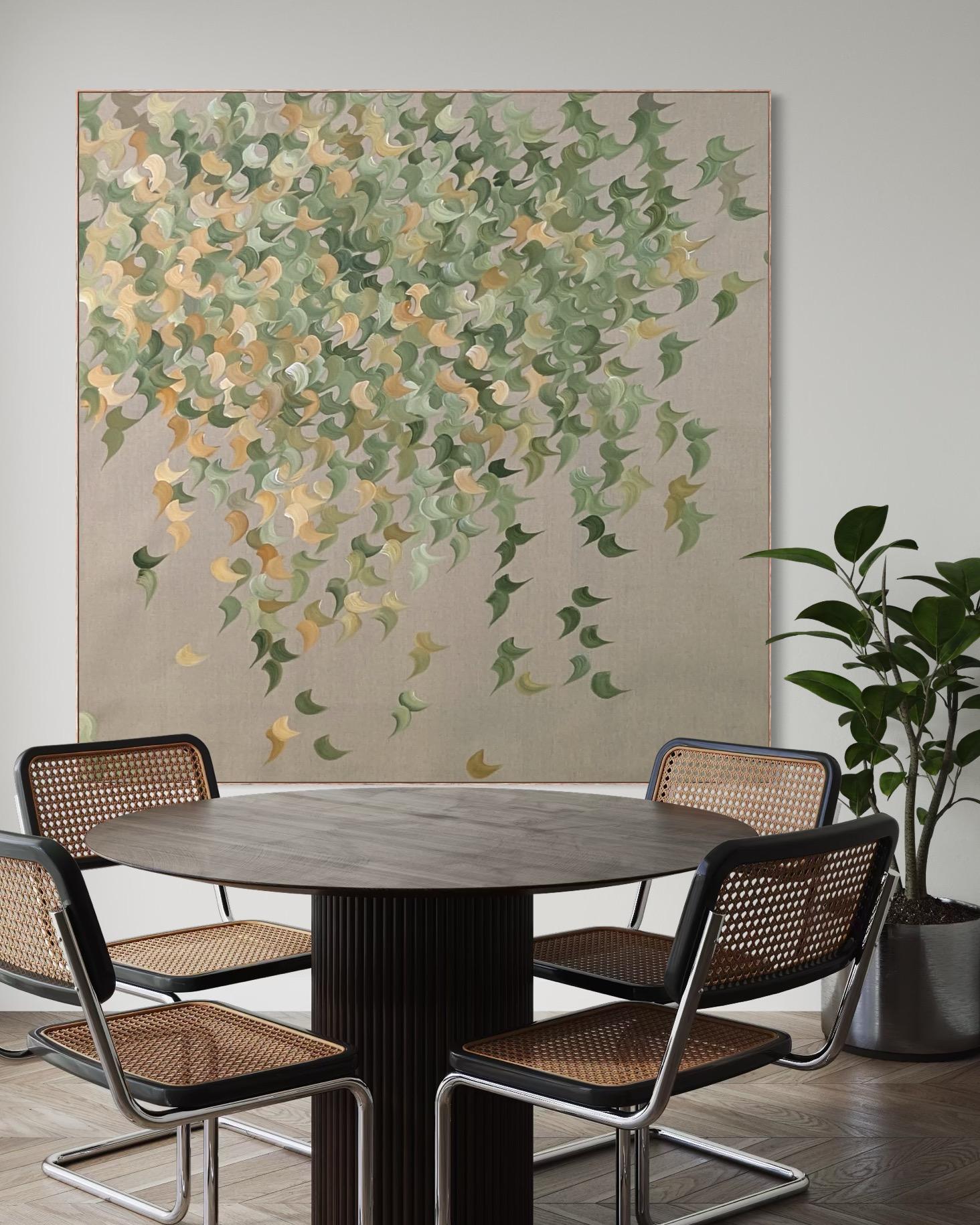 Spirit of the Garden    Gabriela Azar Schreiner. Contemporary abstract Painting im Angebot 1