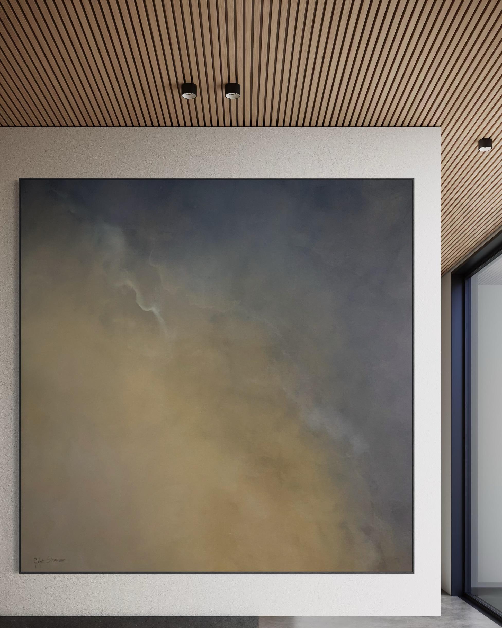 Sunset's Whisper by Gabriela Azar Schreiner. Contemporary abstract Painting For Sale 4