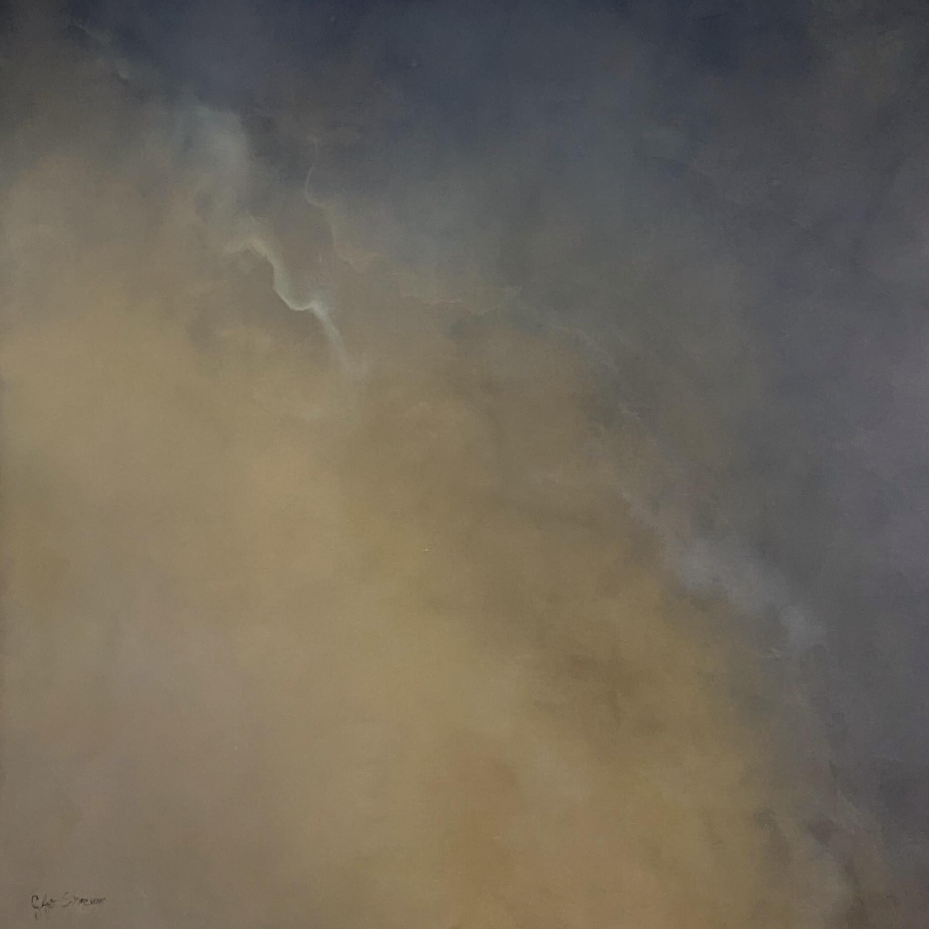 Sunset's Whisper by Gabriela Azar Schreiner. Contemporary abstract Painting For Sale 6