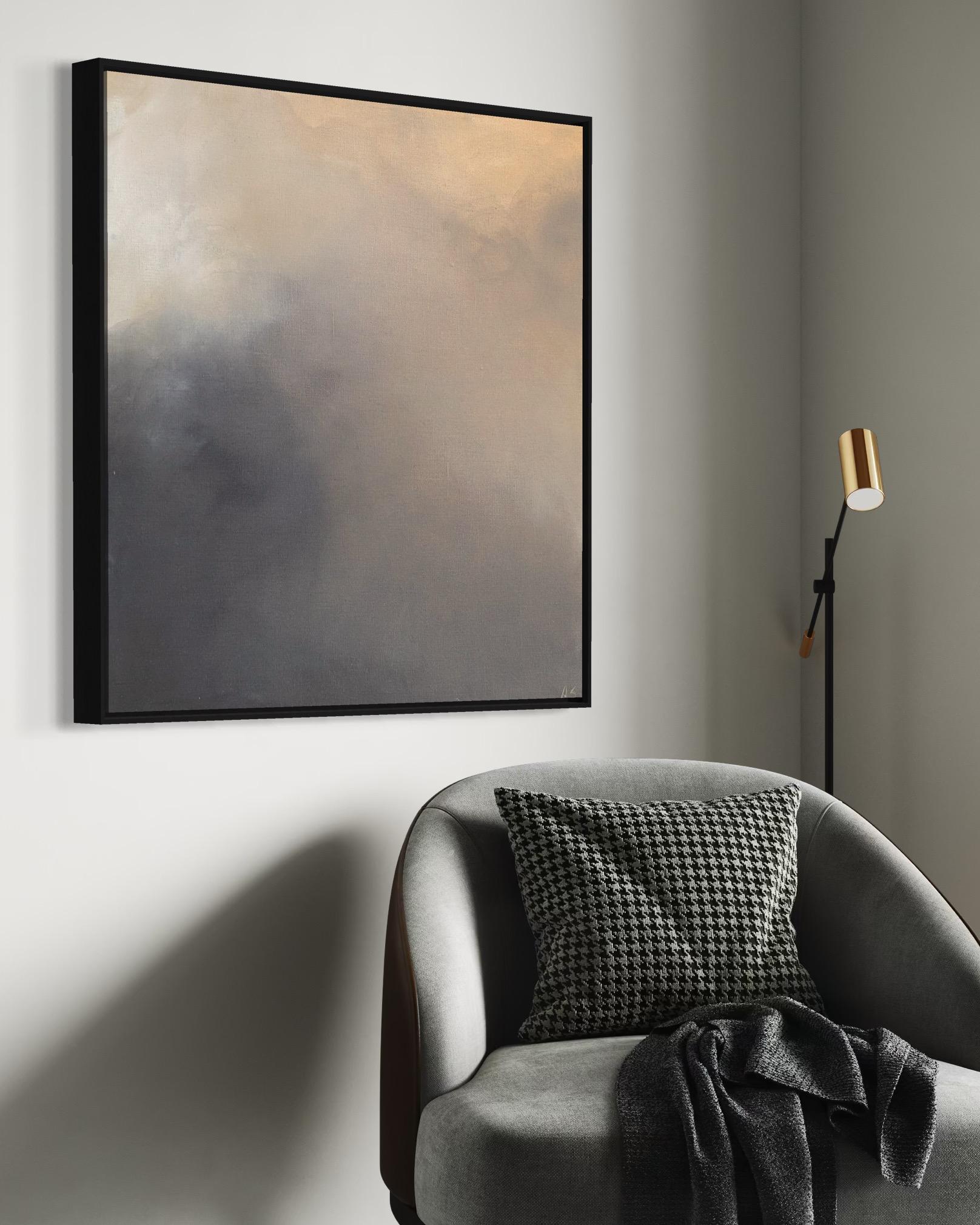 This painting is unstretched and unframed. It will be carefully rolled and shipped in a tube.
 