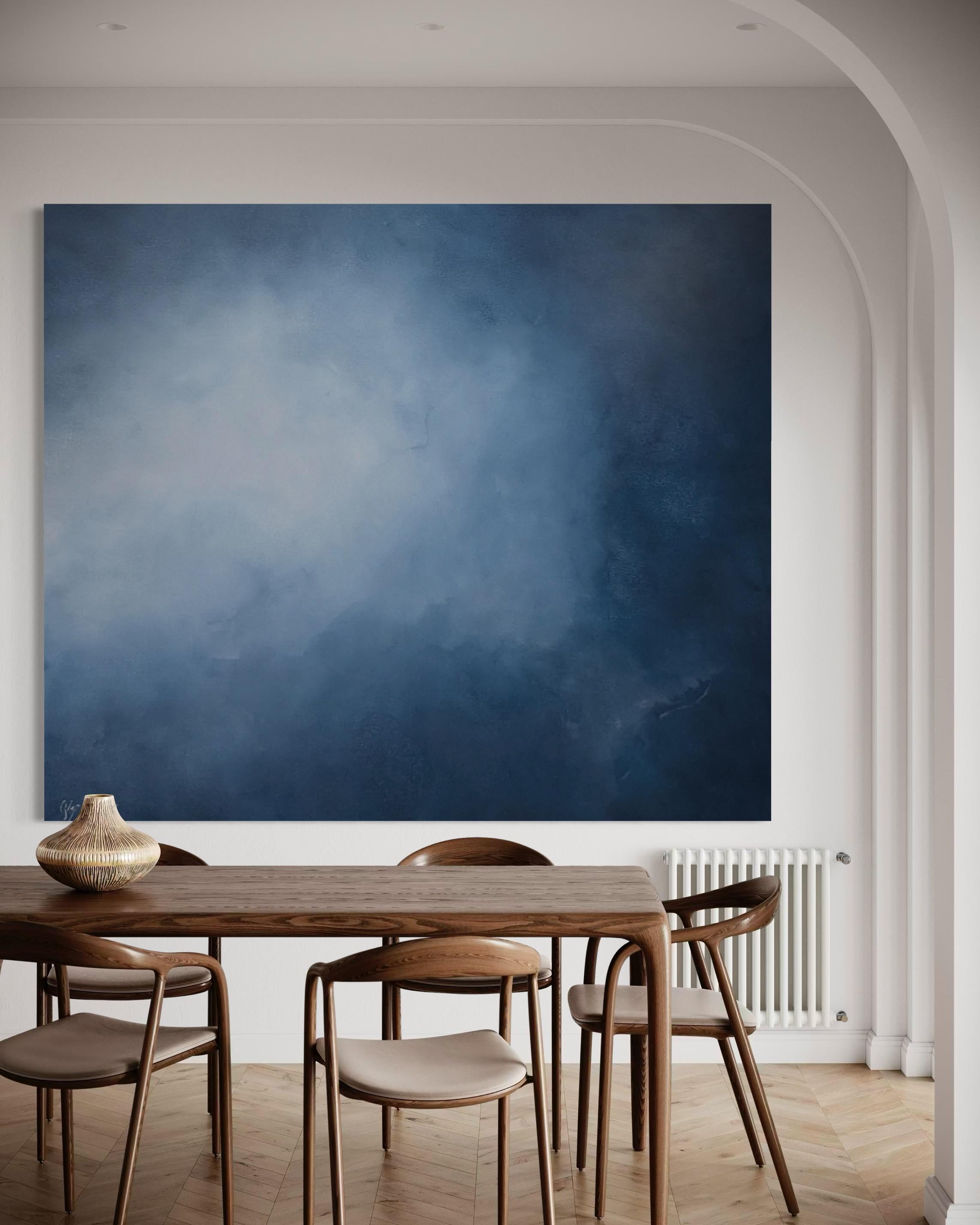 Under the Surface by Gabriela Azar Schreiner. Contemporary abstract Painting For Sale 5