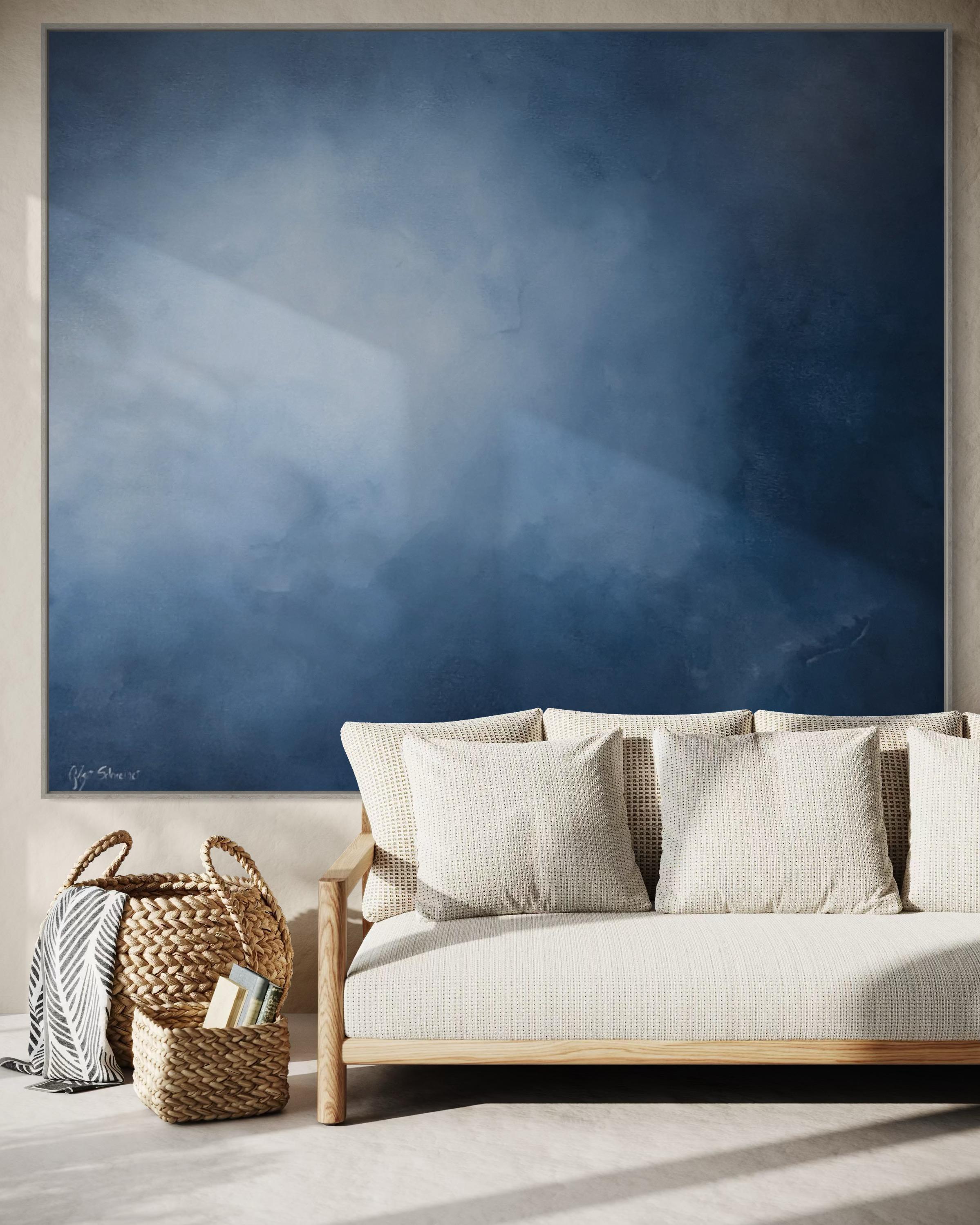 Under the Surface by Gabriela Azar Schreiner. Contemporary abstract Painting For Sale 7