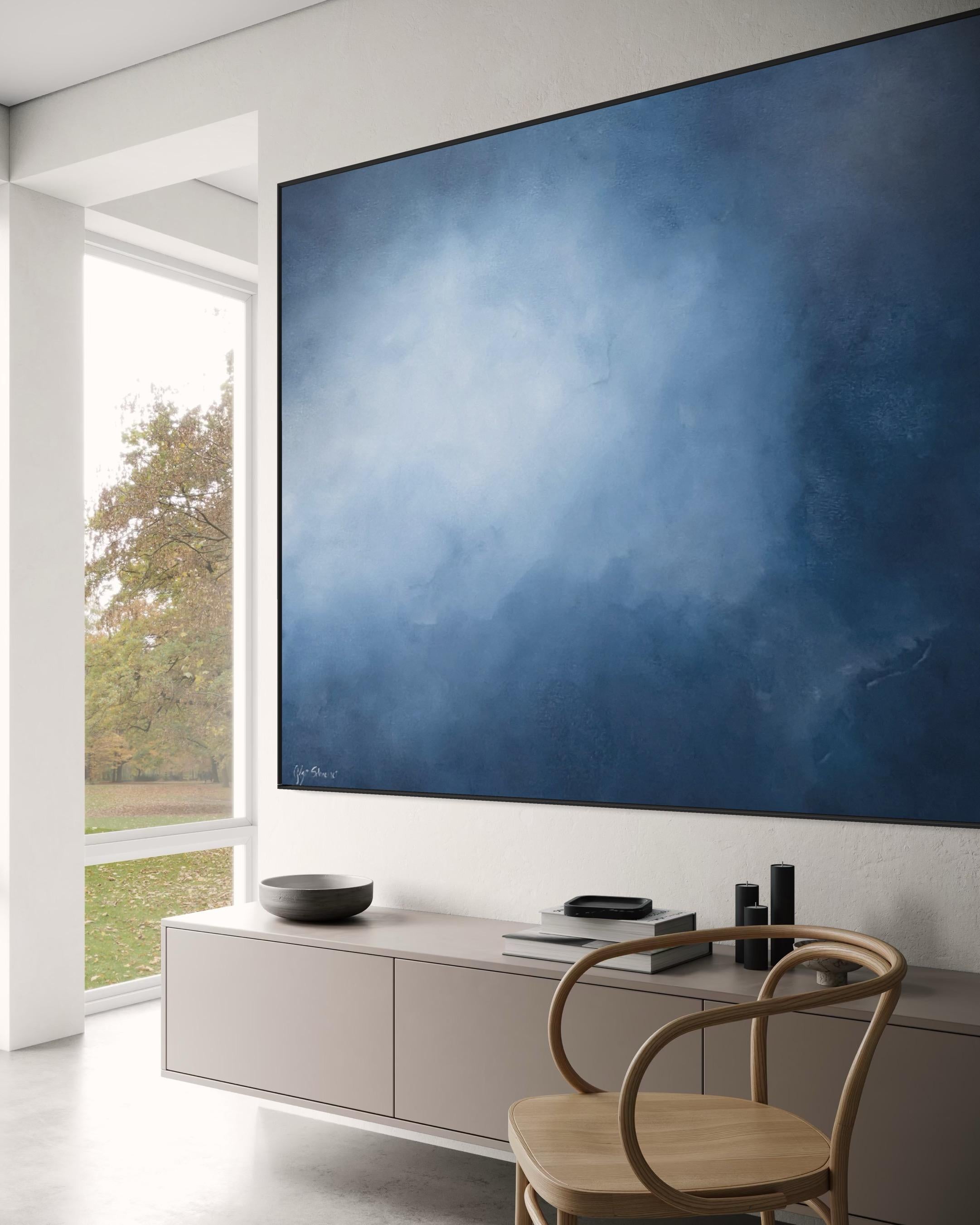 Under the Surface by Gabriela Azar Schreiner. Contemporary abstract Painting For Sale 8